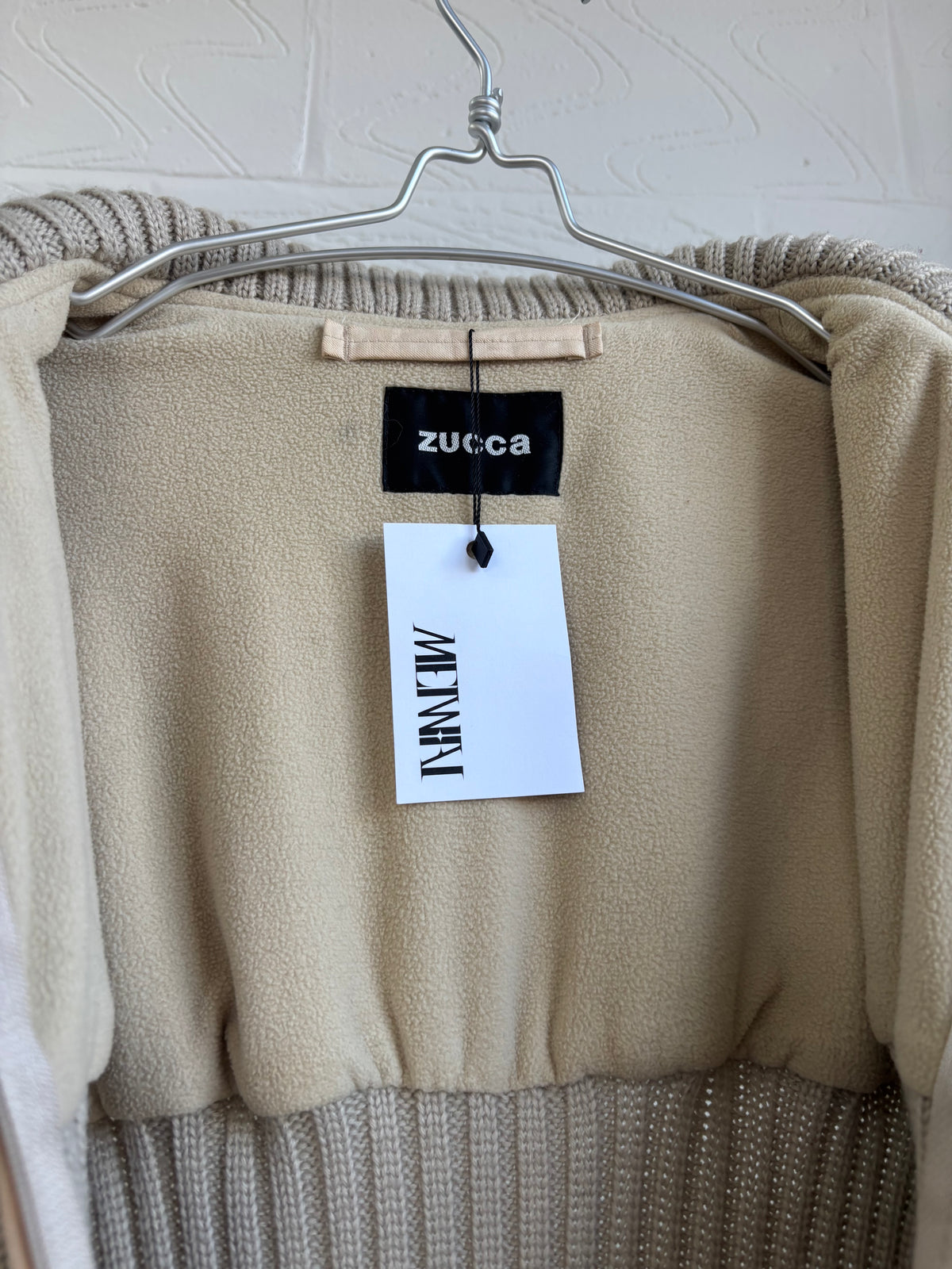 ZUCCA CINCH WAIST FAUX FUR COAT
