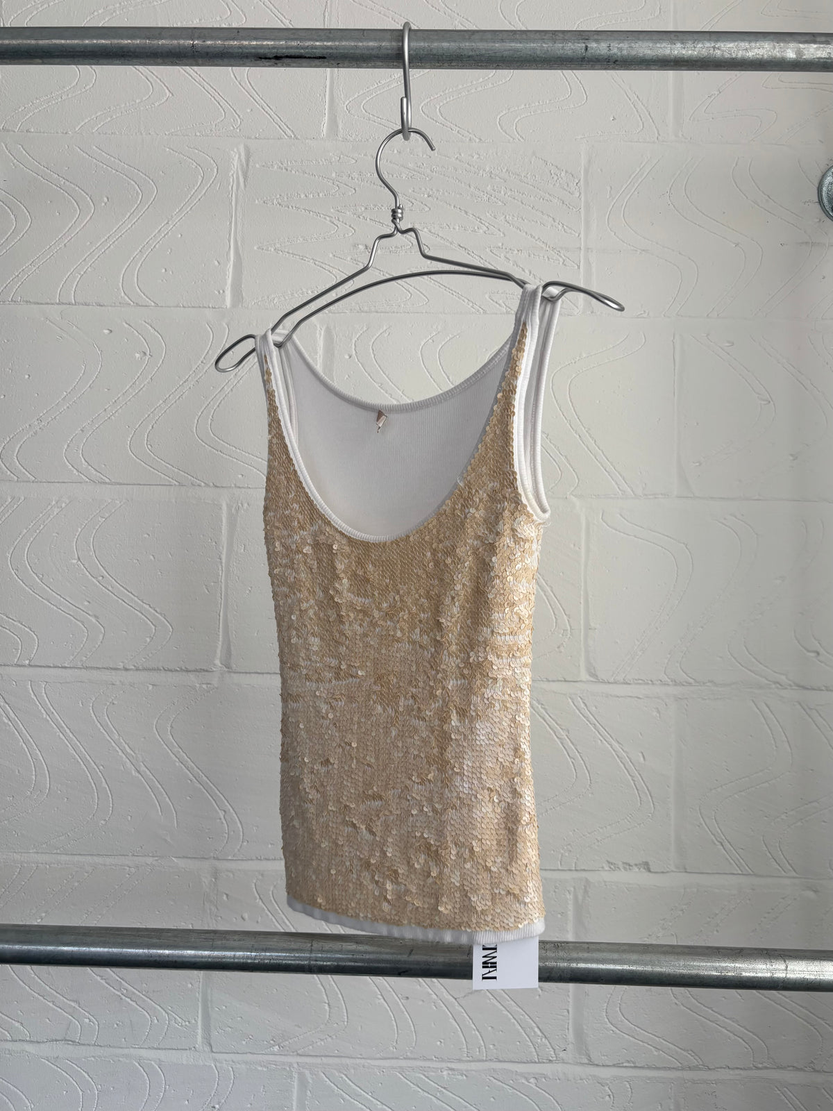 SEQUIN RIBBED CAMI