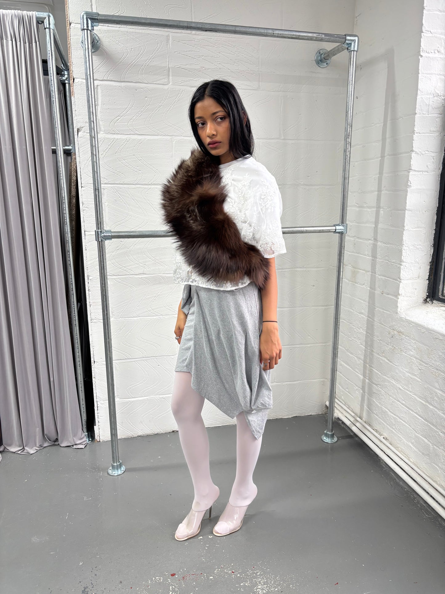 FOX FUR LARGE COLLAR