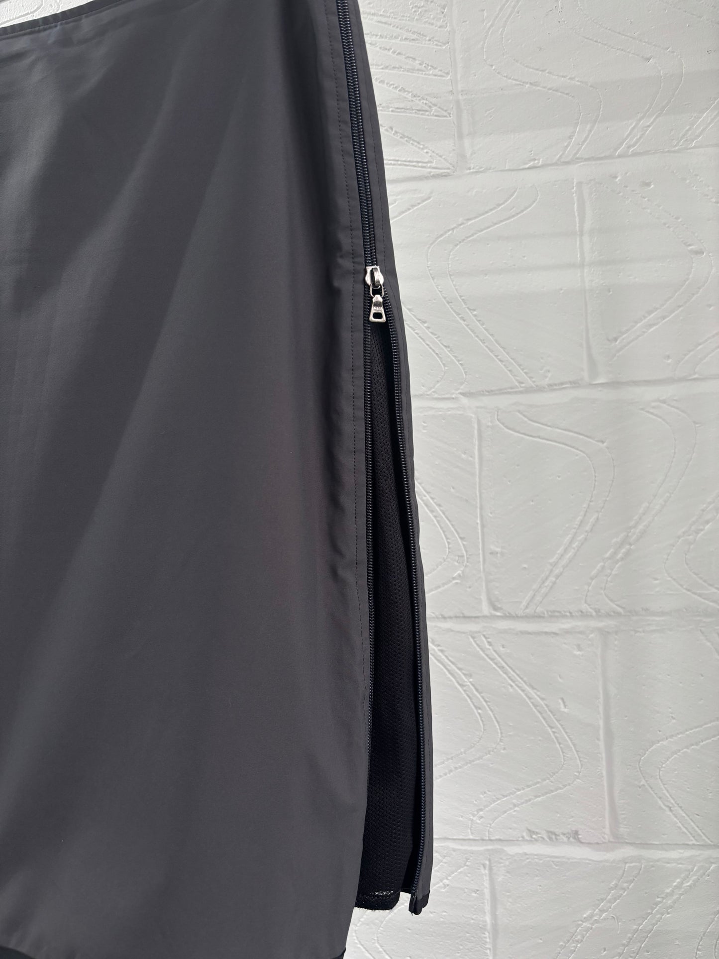 PRADA SPORT ZIP DETAIL SKIRT