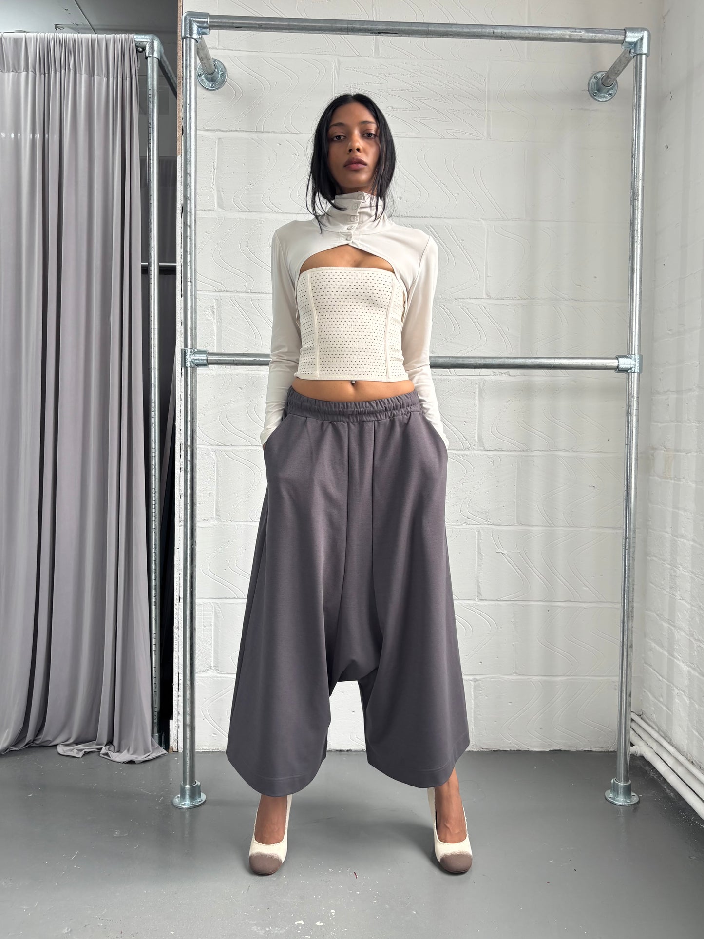 ZUCCA DROP CROTCH TROUSERS