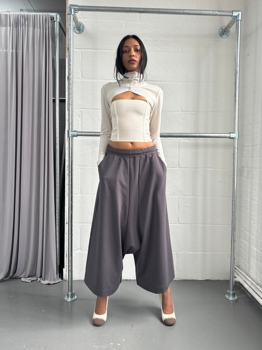 ZUCCA DROP CROTCH TROUSERS