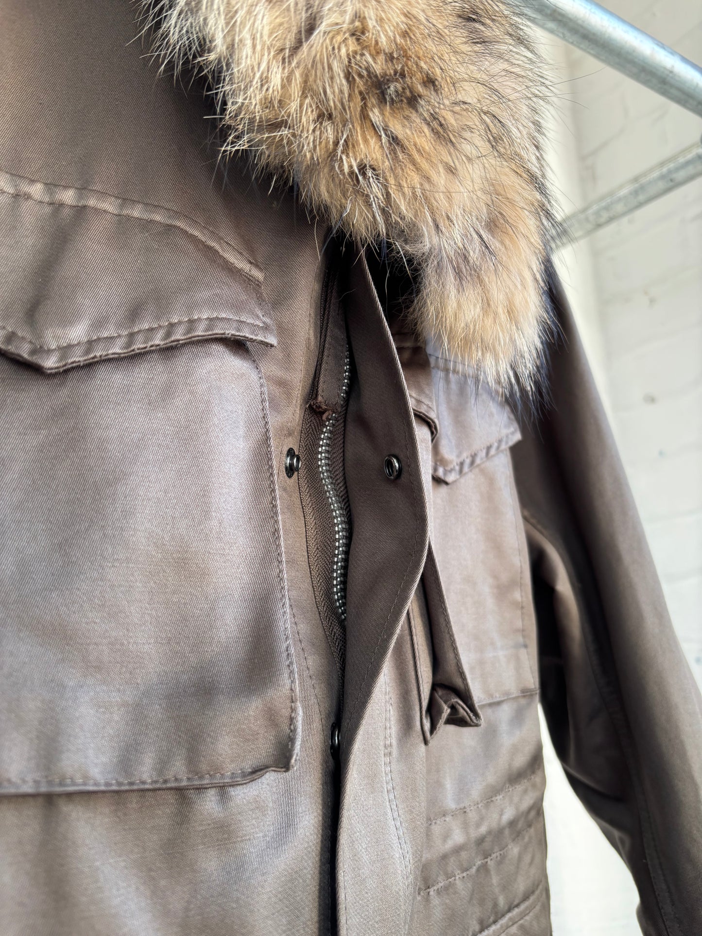 ZUCCA AW08 UTILITY FUR COLLAR JACKET