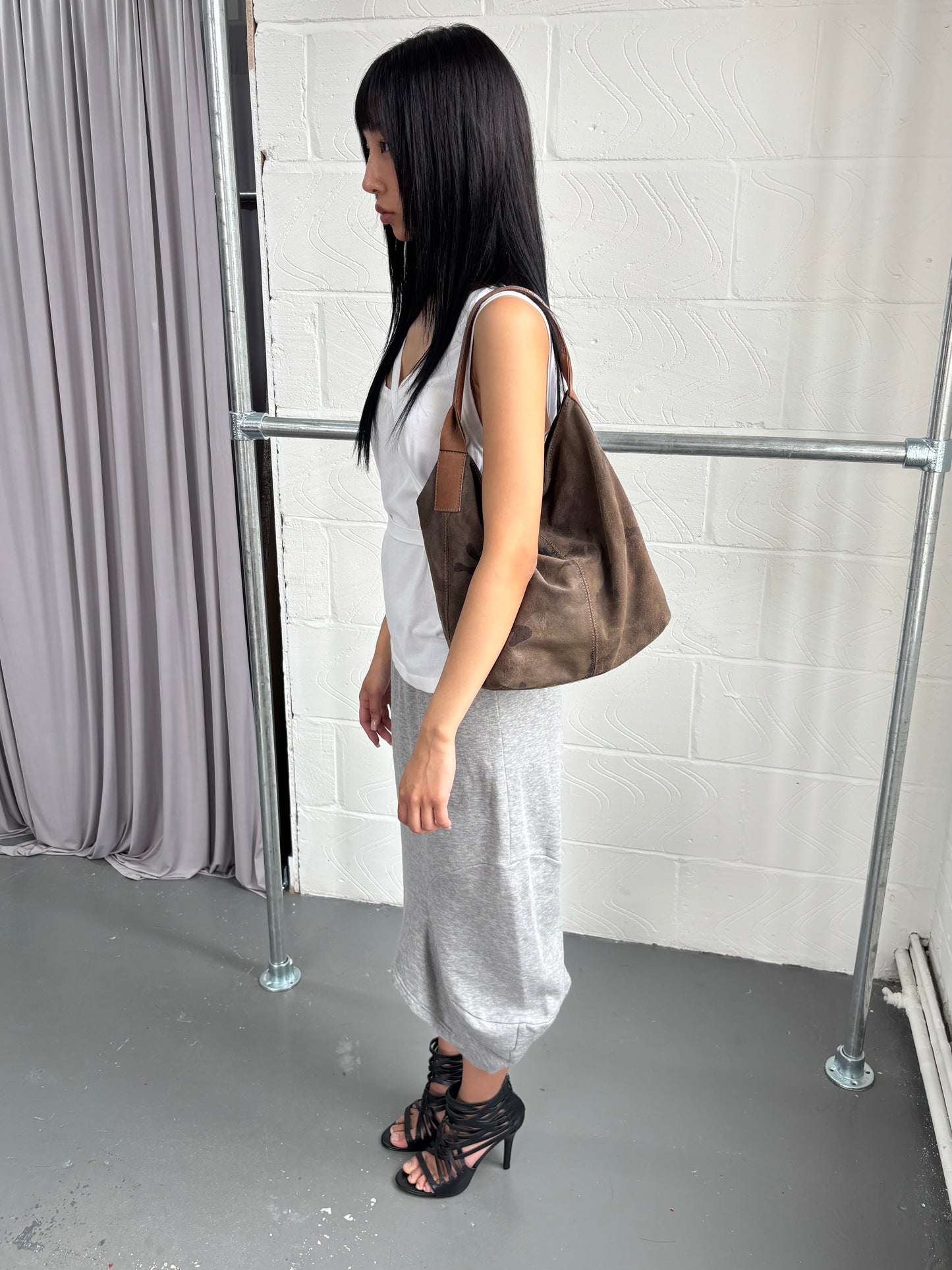 ZUCCA DEFORMED JERSEY SKIRT