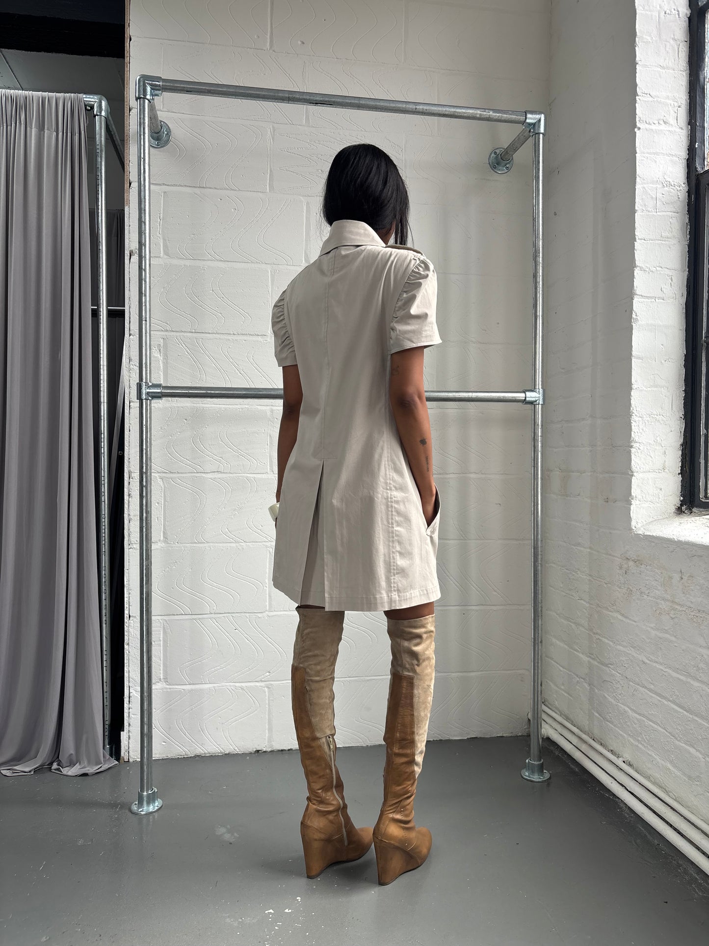 Y3 SAMPLE TRENCH DRESS