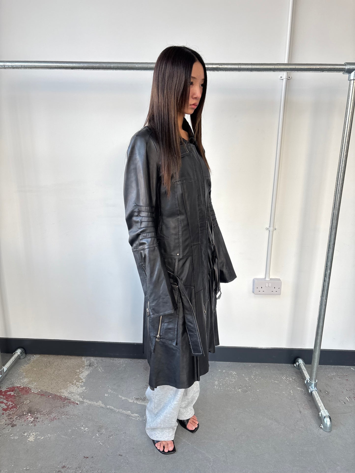 GOAT LEATHER DECONSTRUCTED JACKET