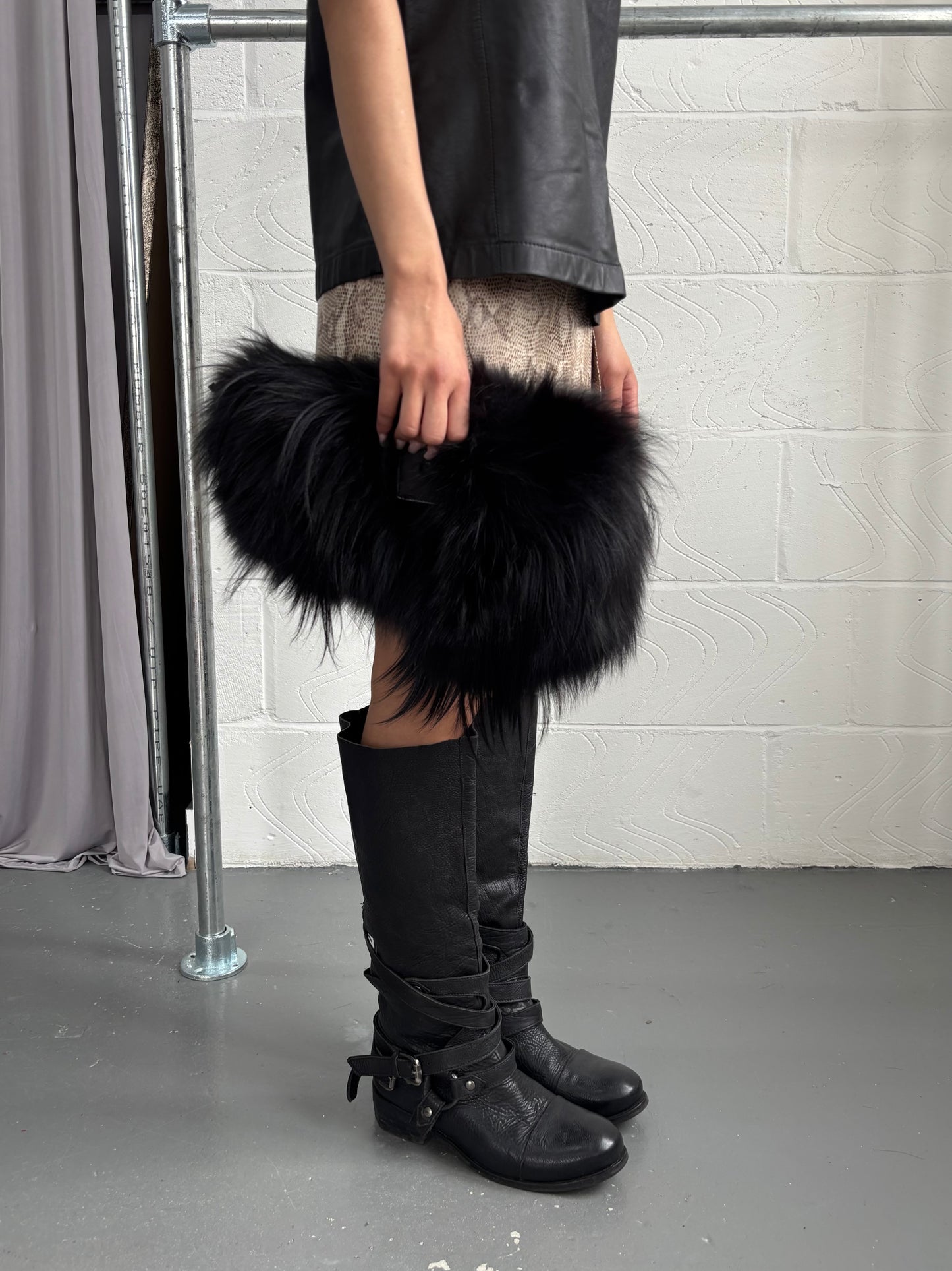 LEATHER BONDAGE BOOTS