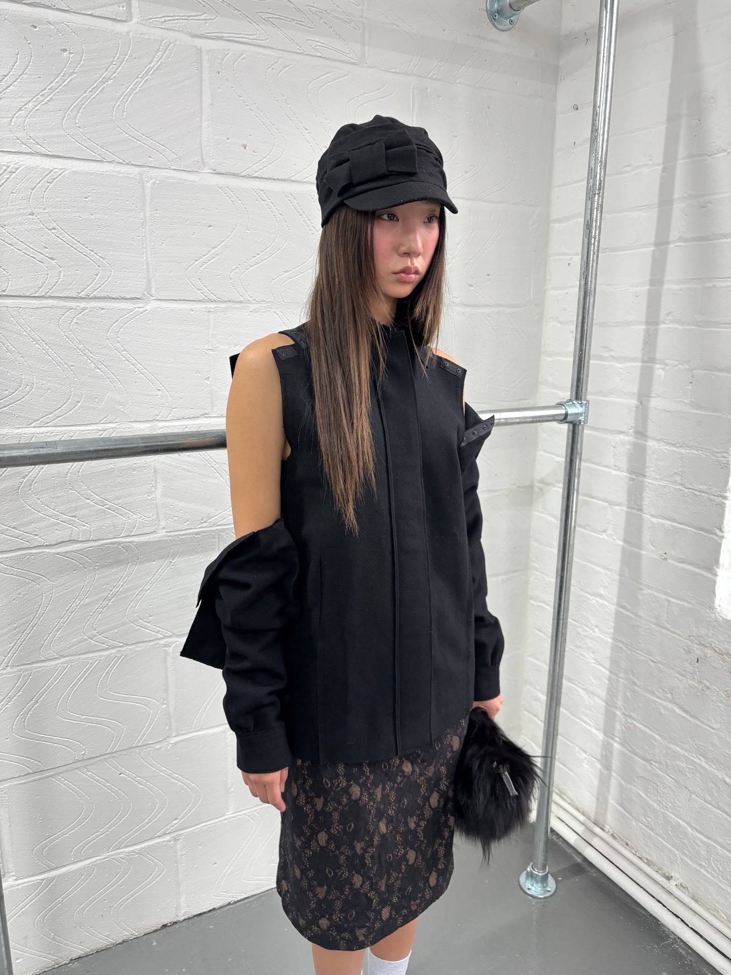 JAPANESE DESIGNER WOOL DECONSTRUCTED SHIRT