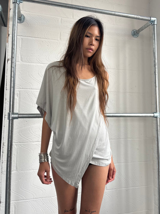 ASYMMETRIC JERSEY TOP
