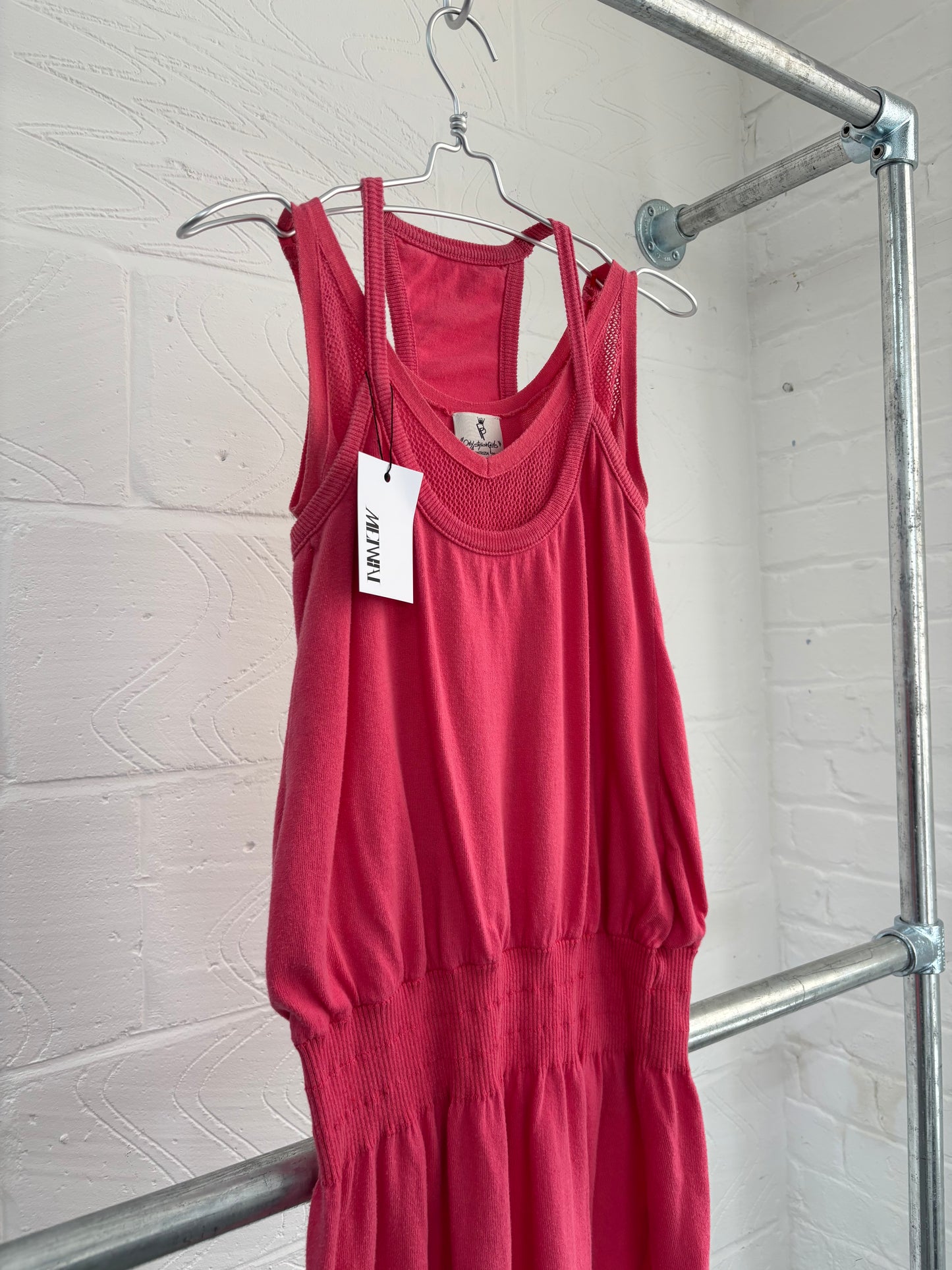PATRIZIA PEPE DOUBLE LAYER JERSEY DRESS