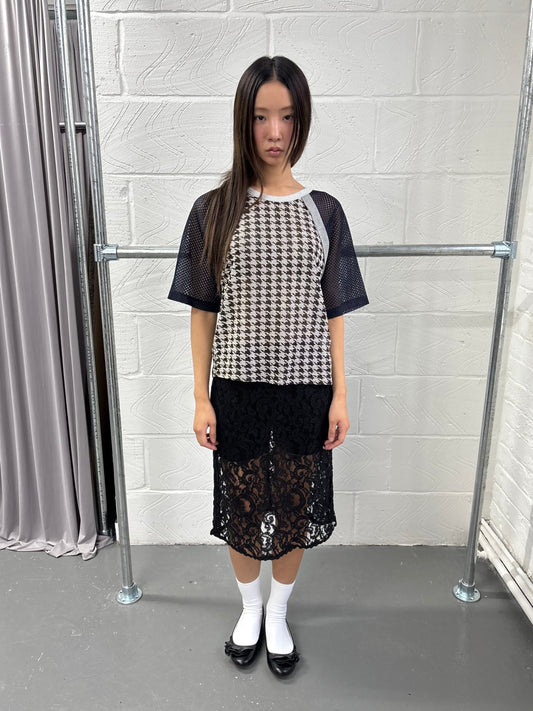JAPANESE DESIGNER NETTED T-SHIRT