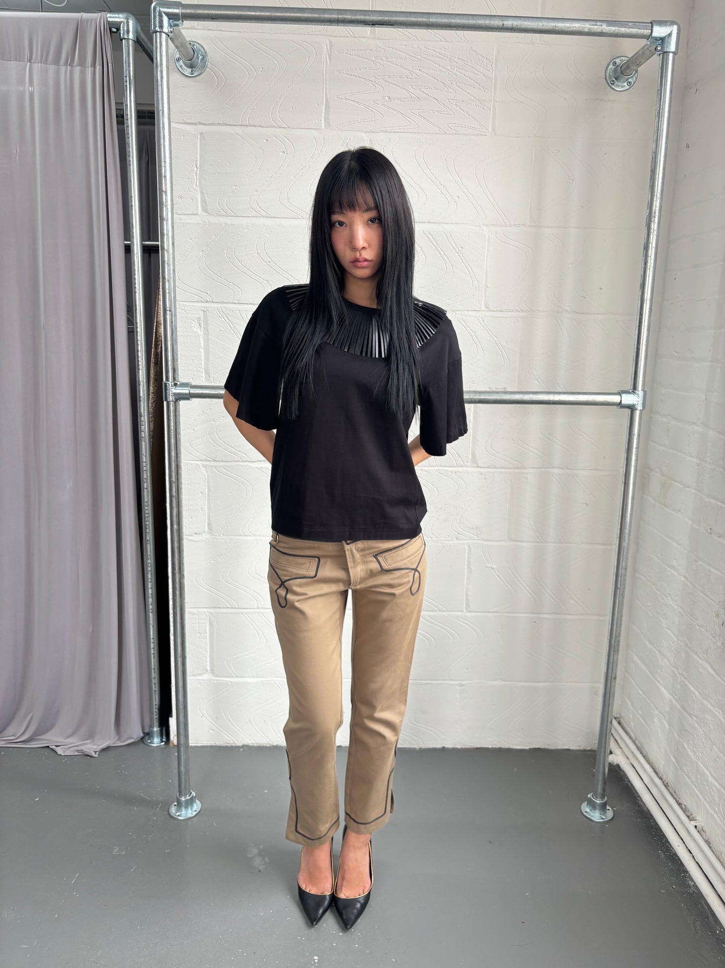 DSQUARED2 WESTERN CROPPED TROUSERS