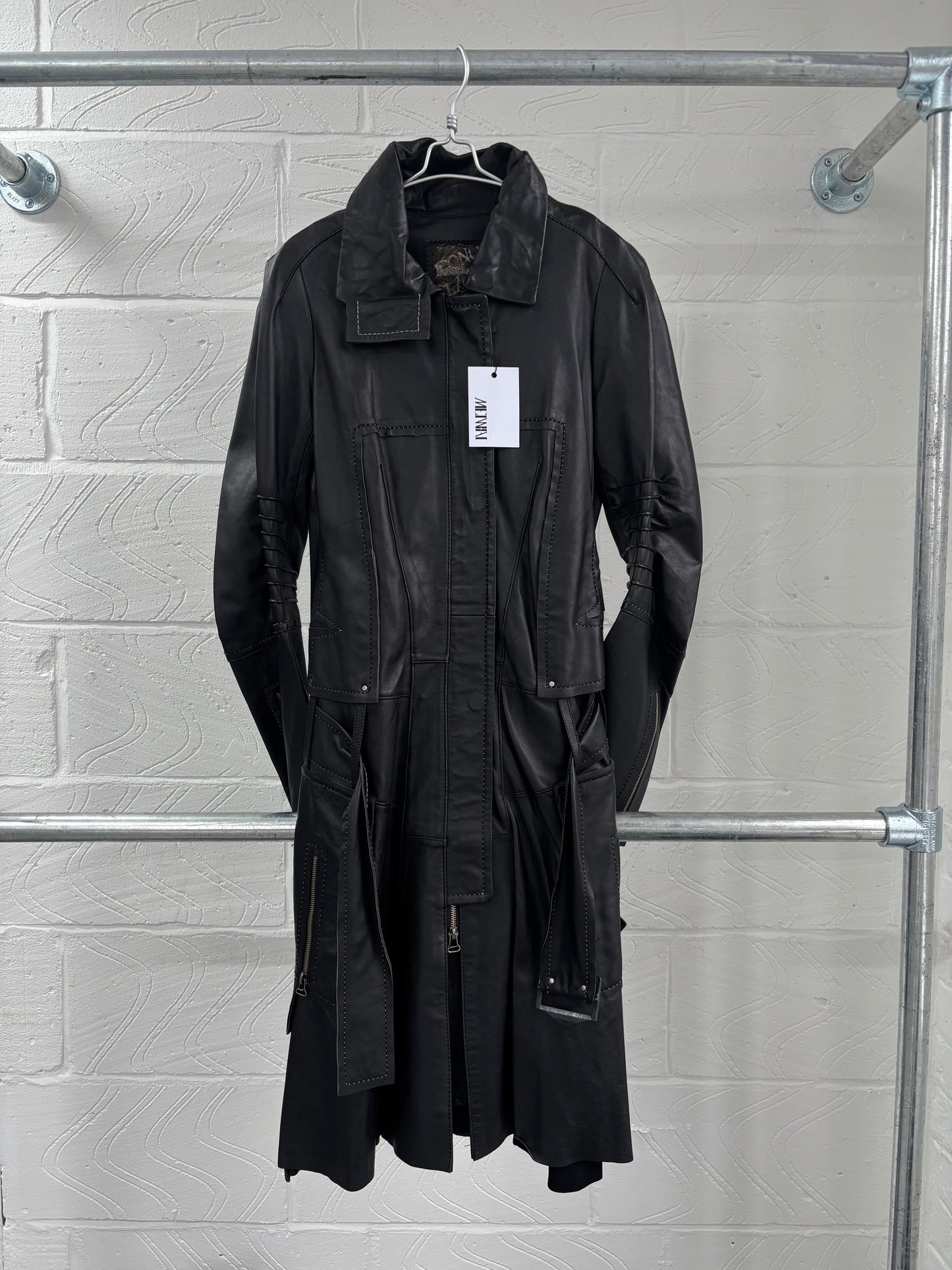 GOAT LEATHER DECONSTRUCTED JACKET