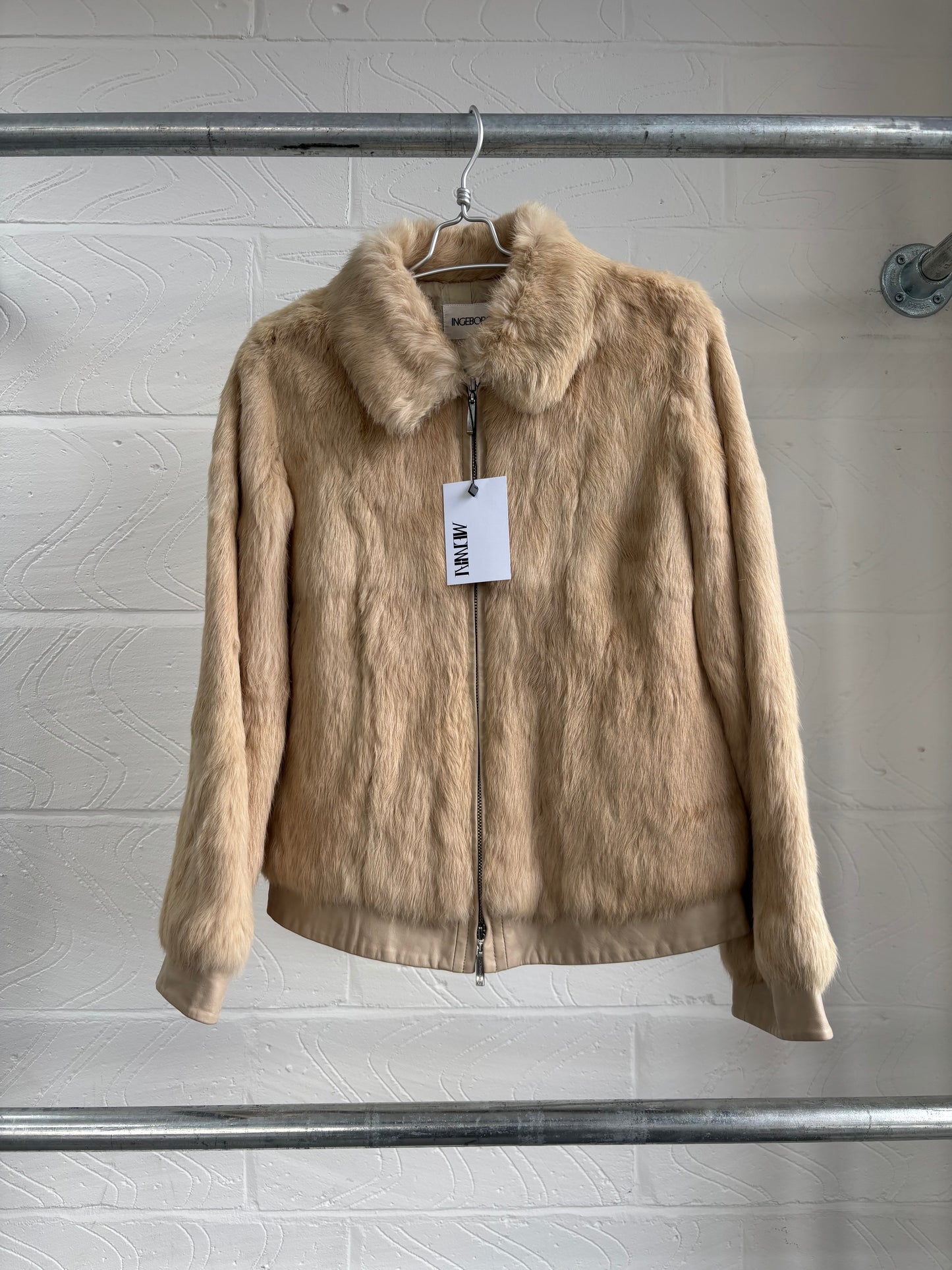 REAL FUR AND LEATHER JACKET