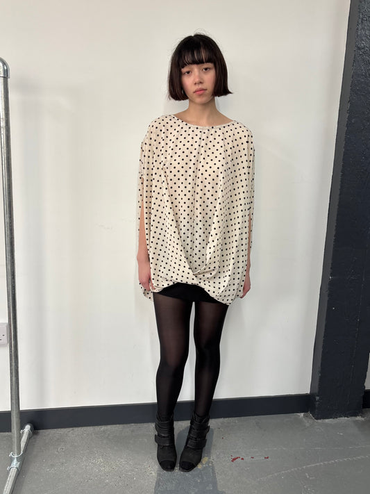 JAPANESE DESIGNER POLKA DOT BUBBLE DRESS