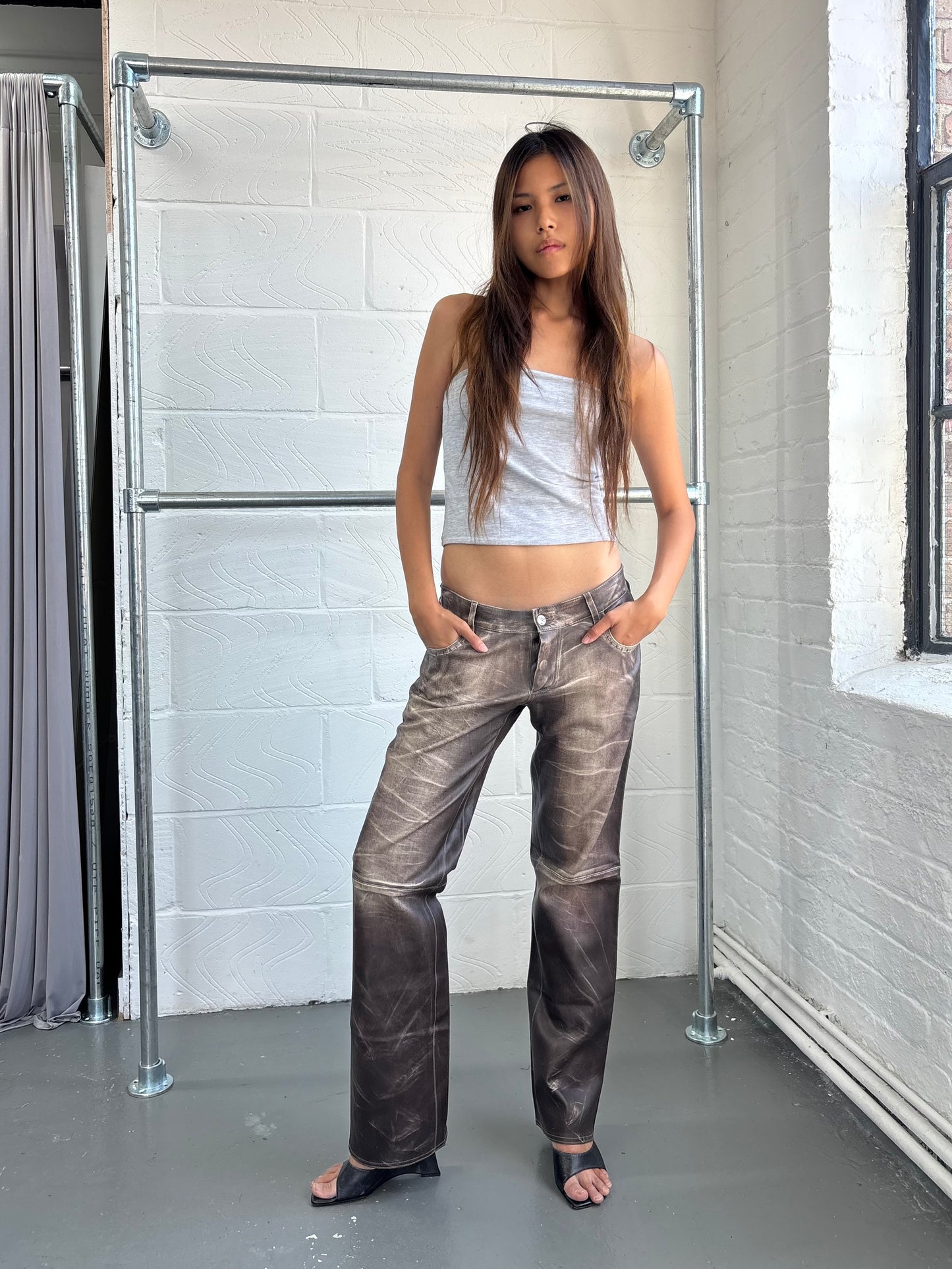 JITROIS LAMB LEATHER TROUSERS