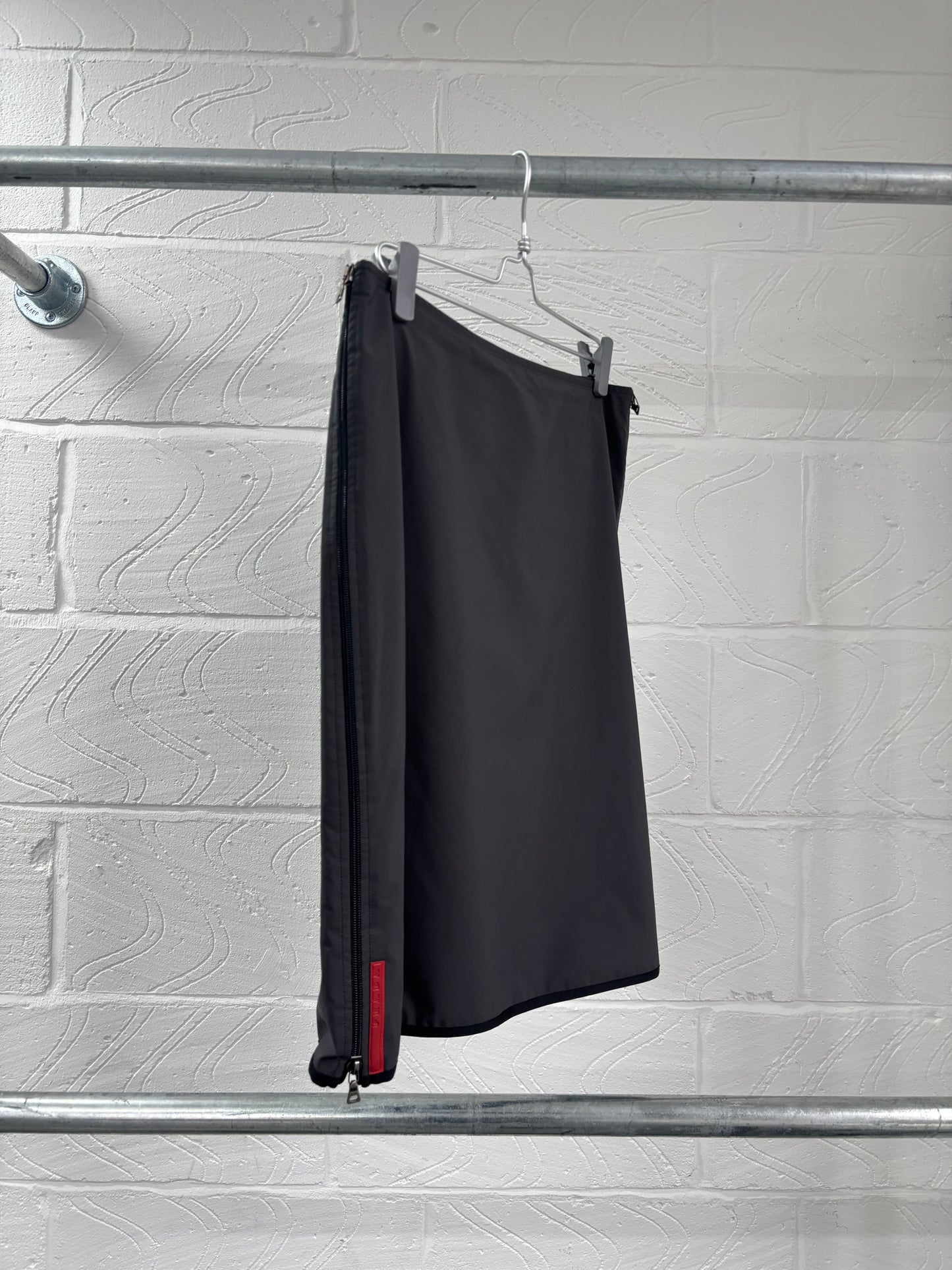 PRADA SPORT ZIP DETAIL SKIRT