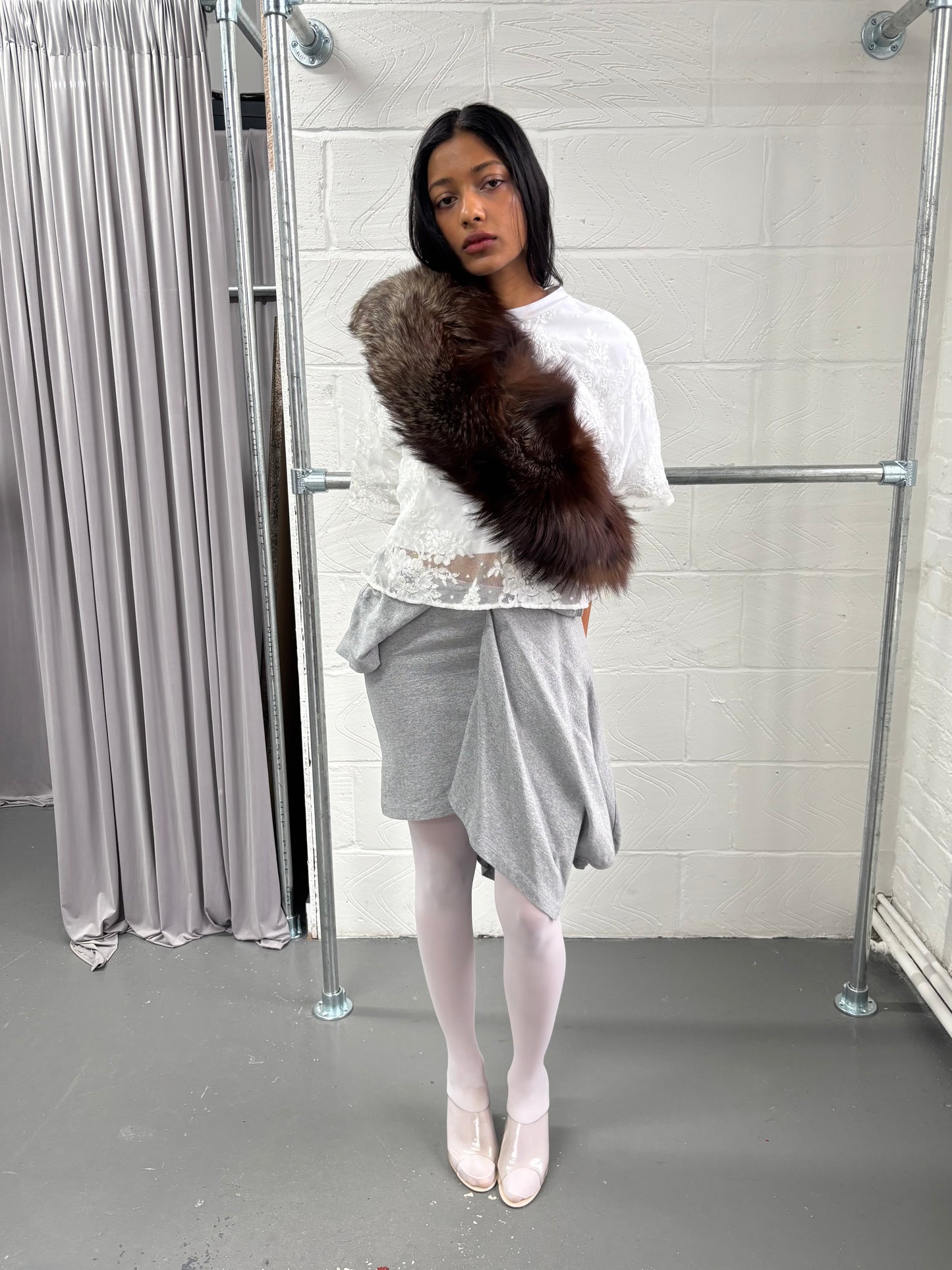 FOX FUR LARGE COLLAR