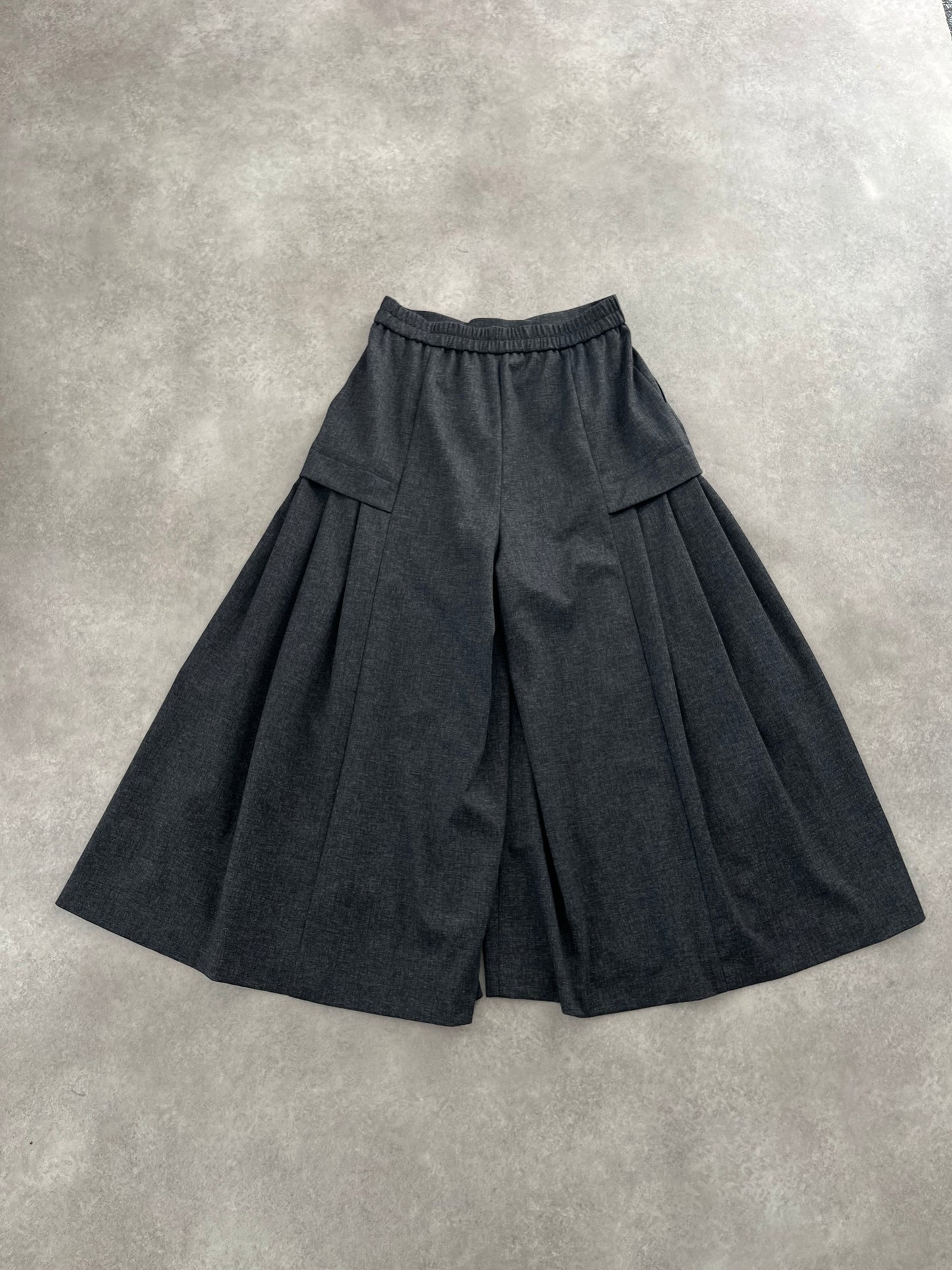 JAPANESE DESIGNER LOW CROTCH PLEATED TROUSERS