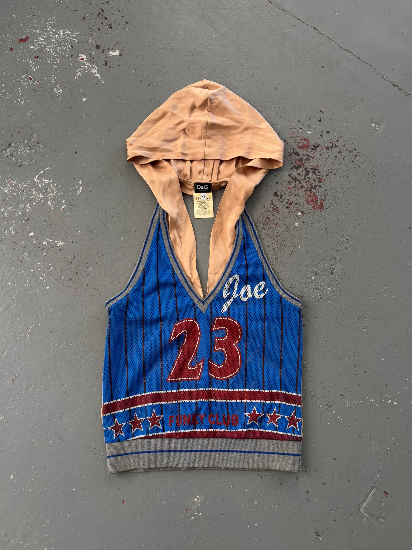 D&G SS02 BASEBALL SILK HOODED TANK