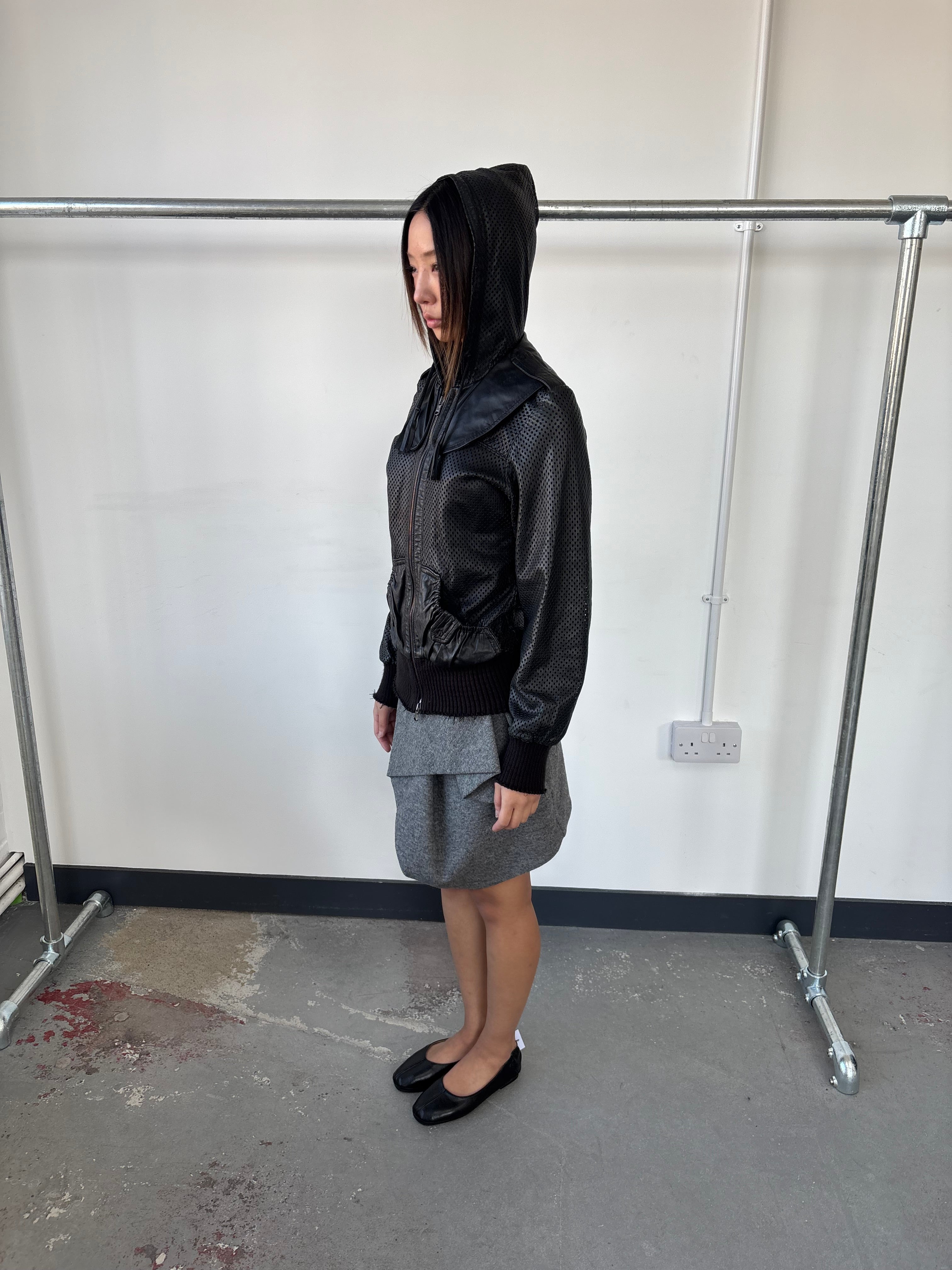 GIORGIO BRATO PERFORATED LEATHER JACKET – MEIWAI