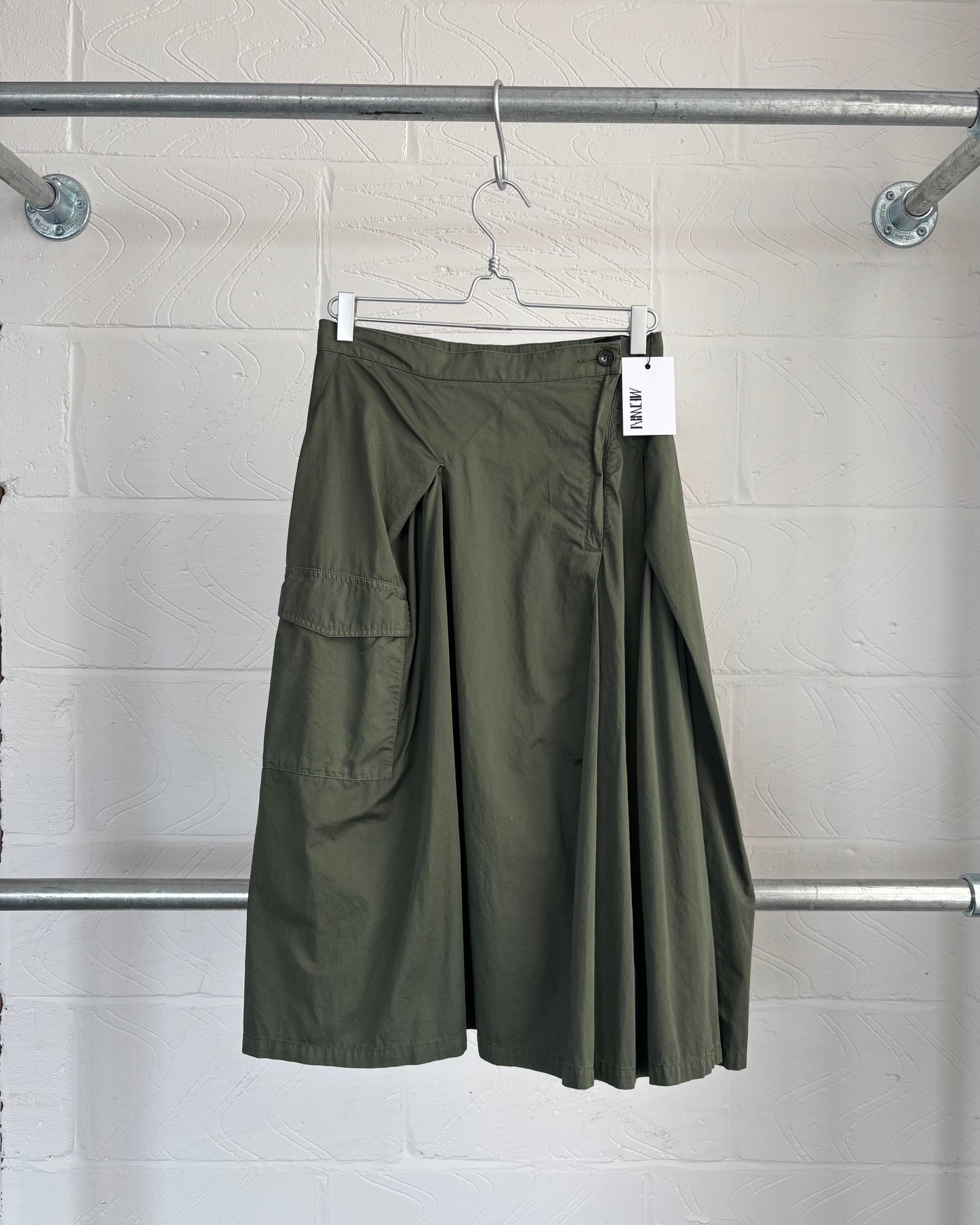 ZUCCA UTILITY PLEAT DETAIL SKIRT