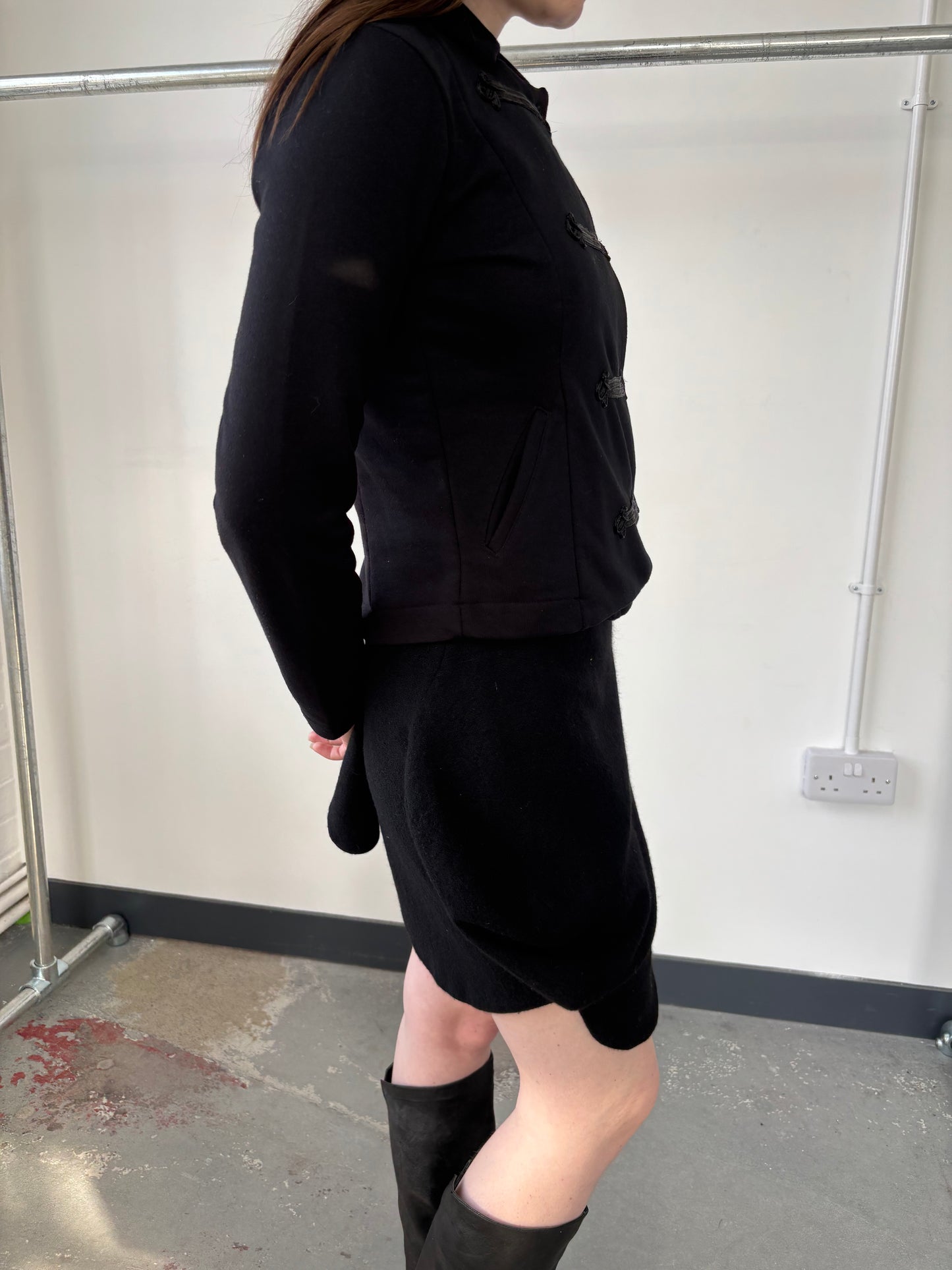 VIVIENNE WESTWOOD WOOL DEFORMED SKIRT