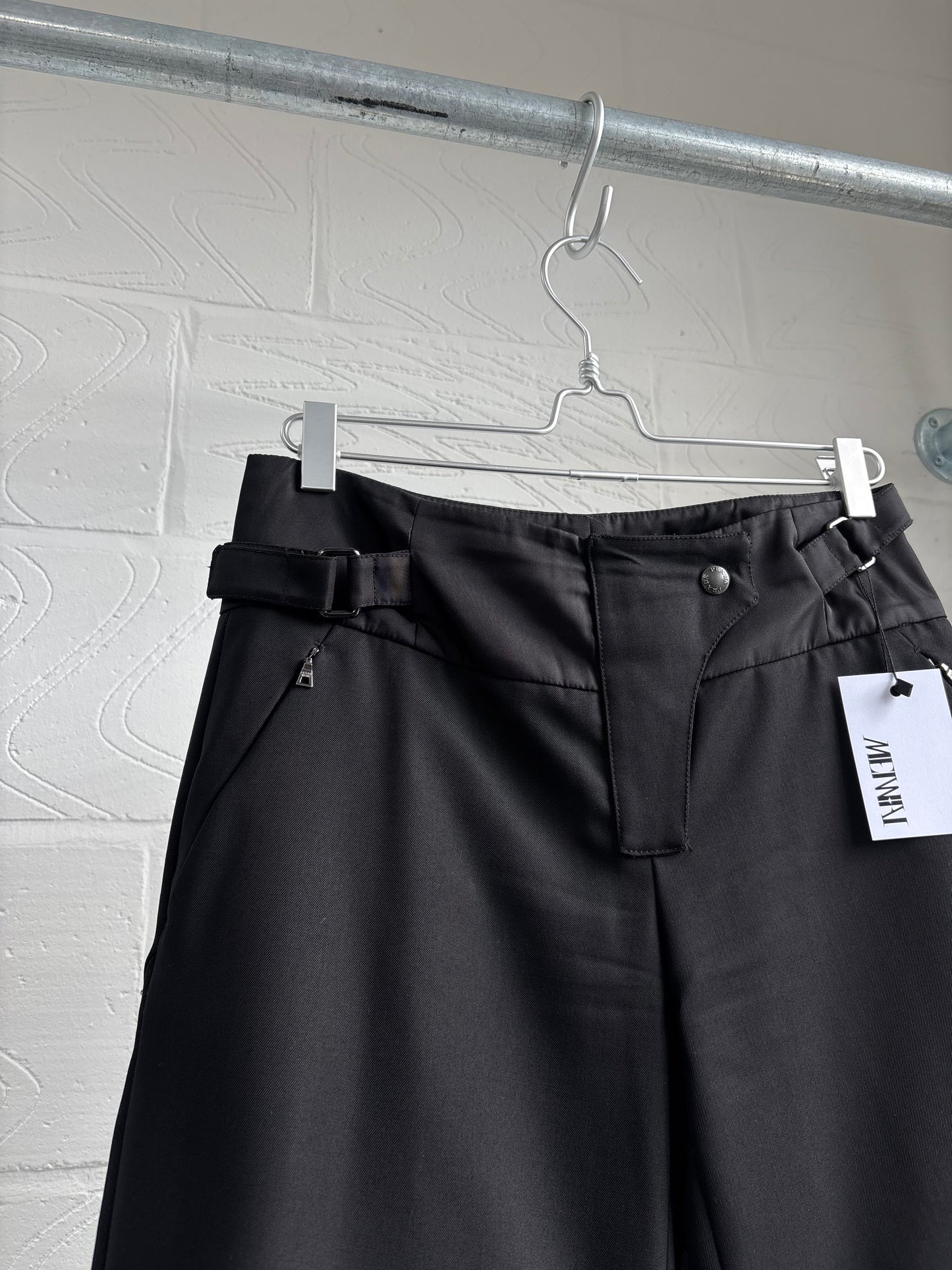 PRADA SPORT WOOL CROPPED TROUSERS