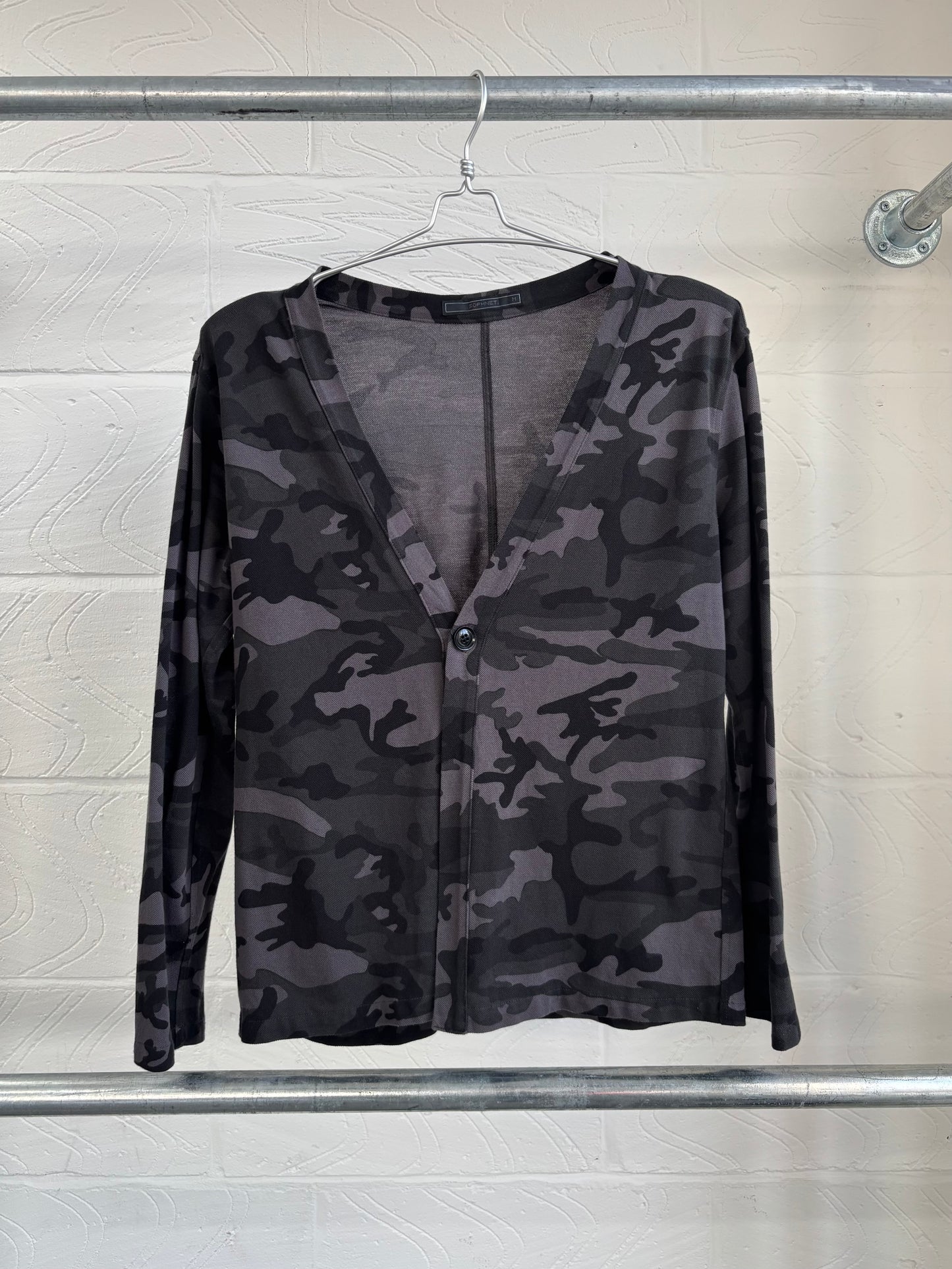 CAMO PRINT CARDIGAN