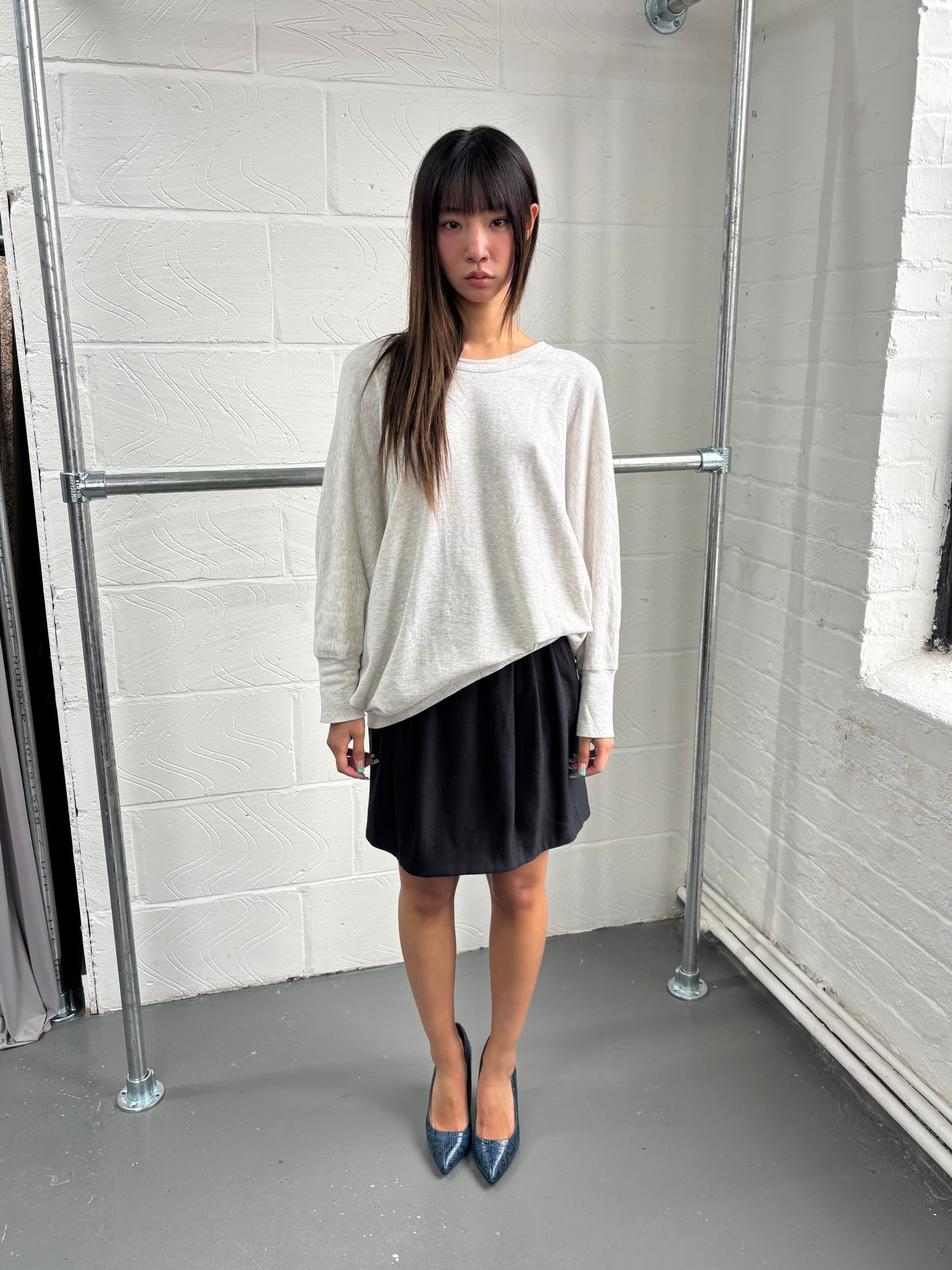 ZUCCA ASYMMETRIC JERSEY LONG SLEEVE