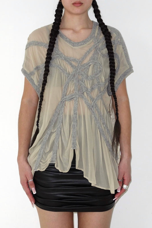 ZUCCA SILK AND WOOL TOP