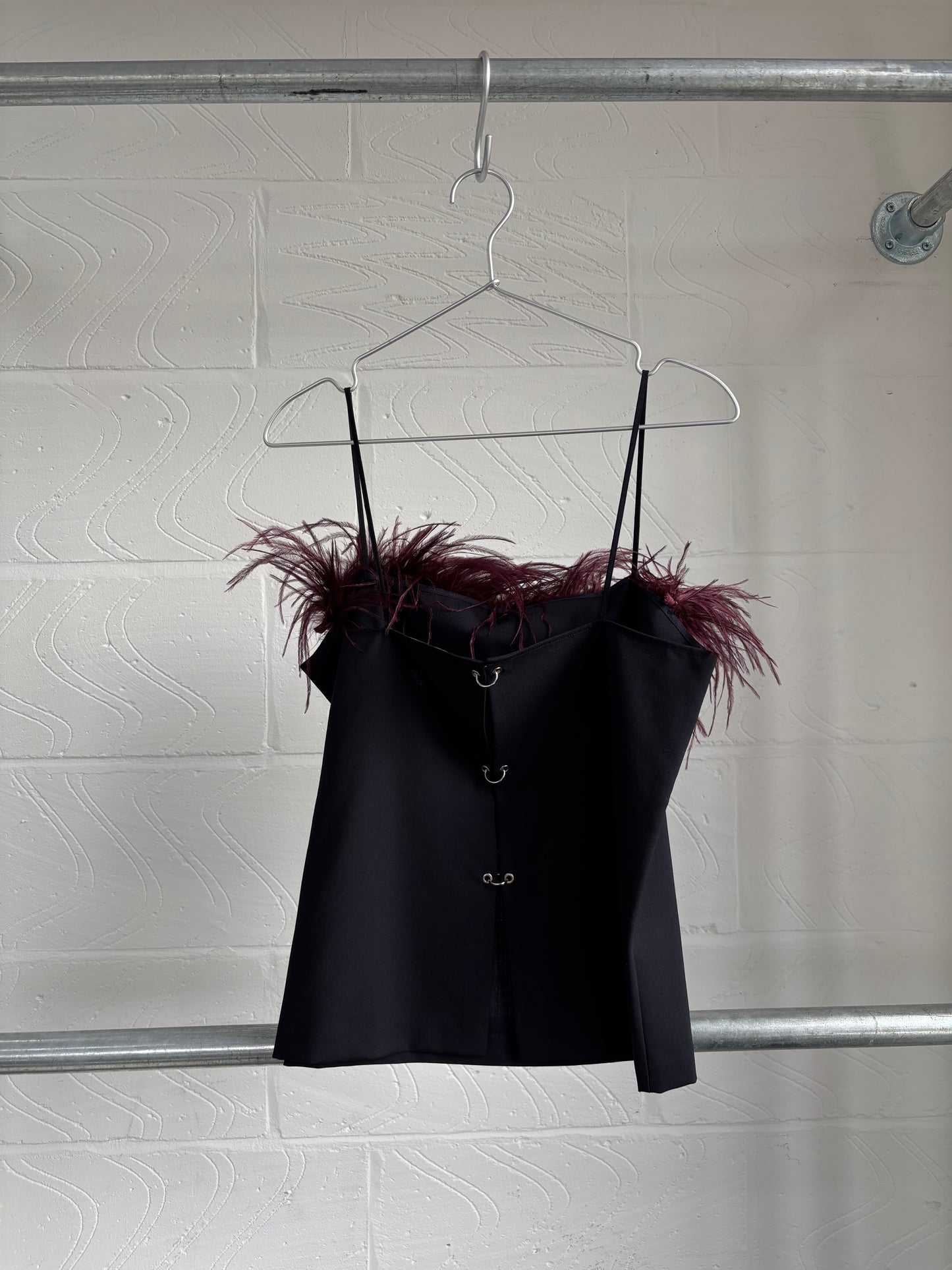 REAL FEATHER CAMI TOP