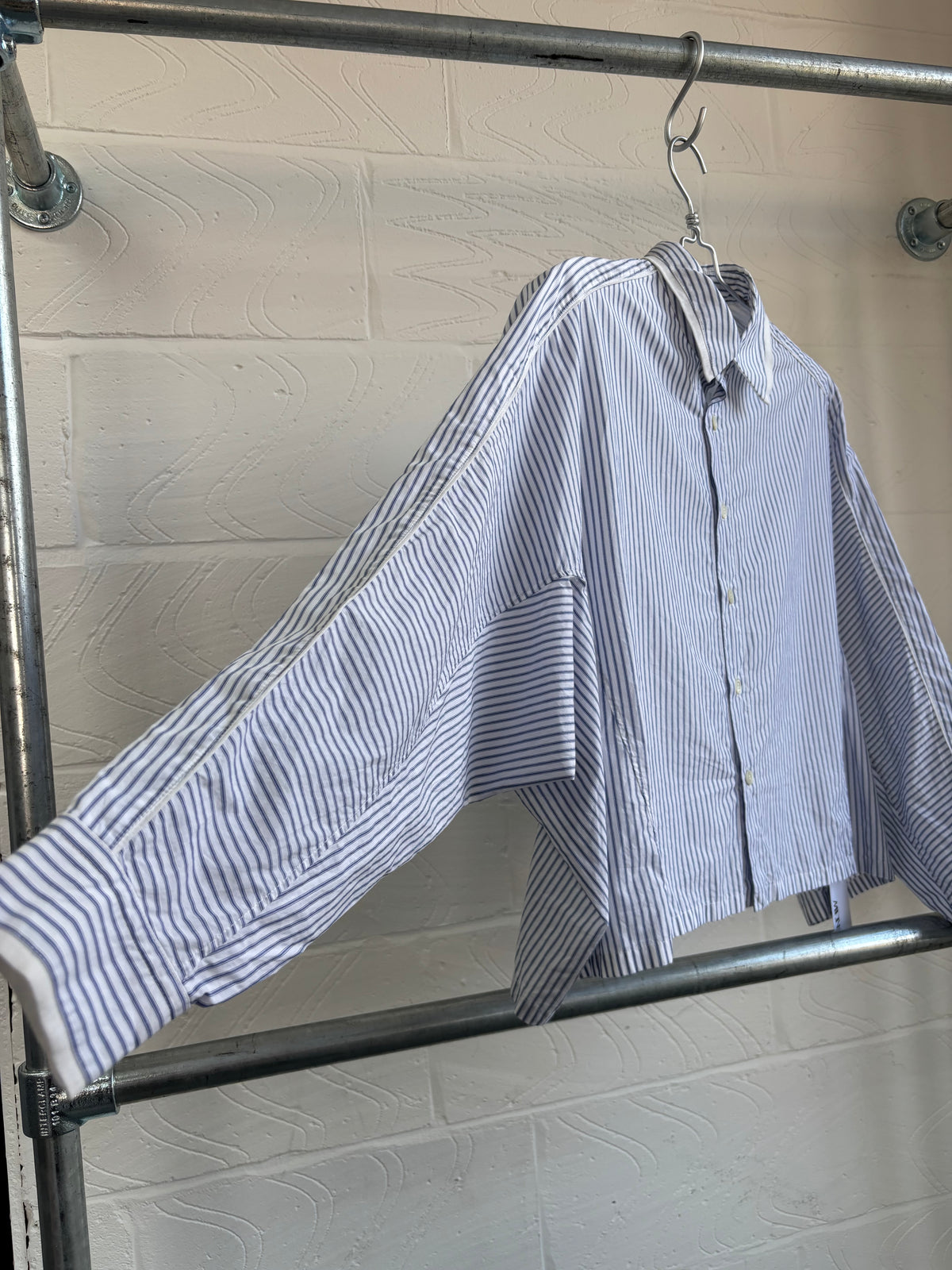 Y'S LATE 2010S BATWING STRIPE SHIRT