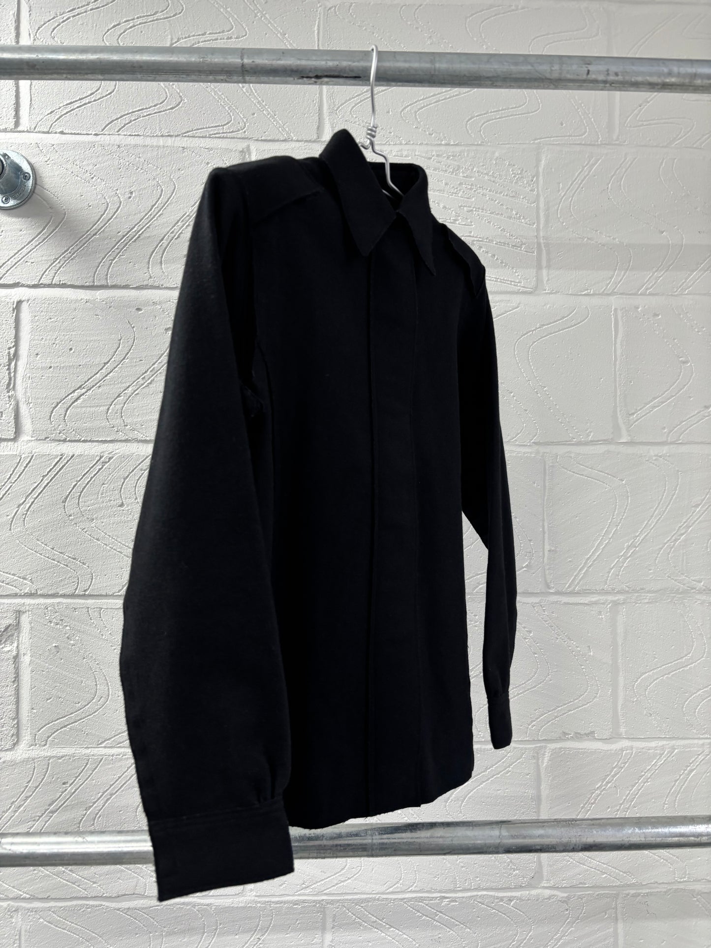 JAPANESE DESIGNER WOOL DECONSTRUCTED SHIRT
