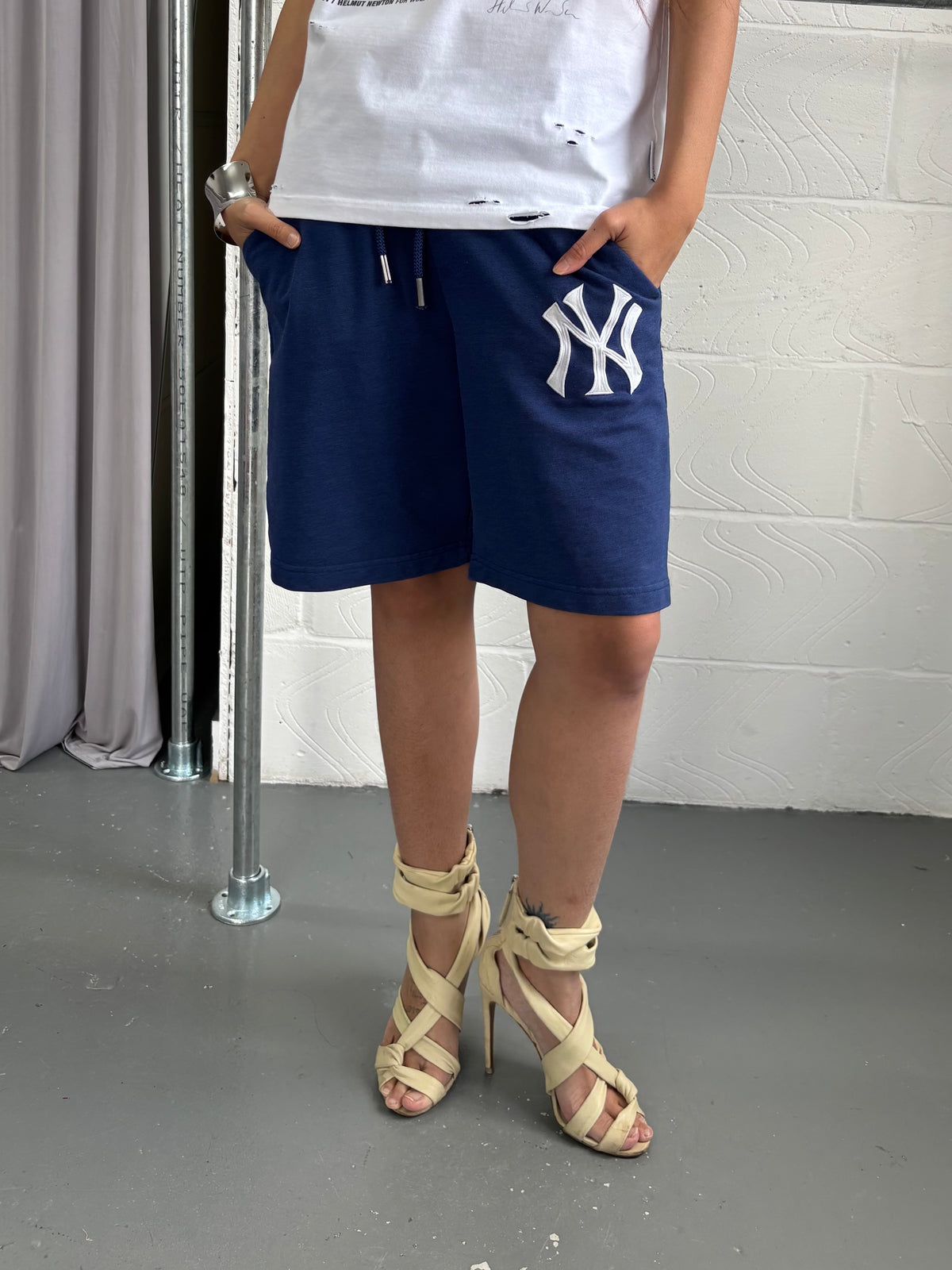 VINTAGE NY YANKEES SWEAT SHORTS