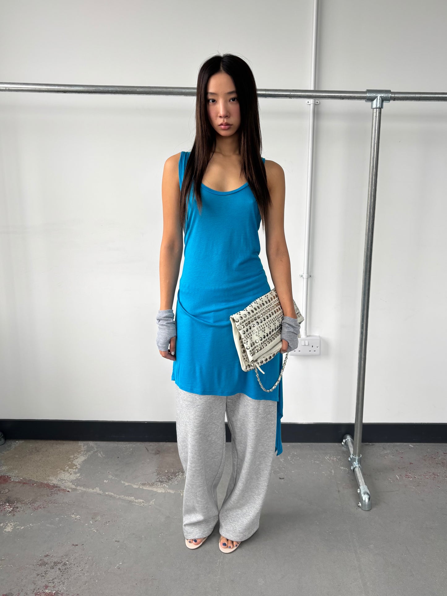 SPORTMAX CODE ASYMMETRIC DRAPE DRESS