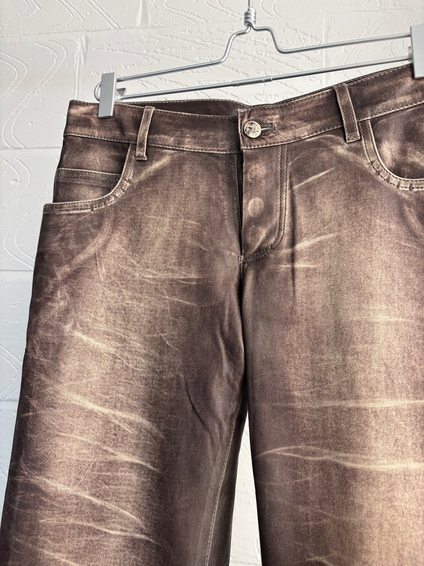 JITROIS LAMB LEATHER TROUSERS