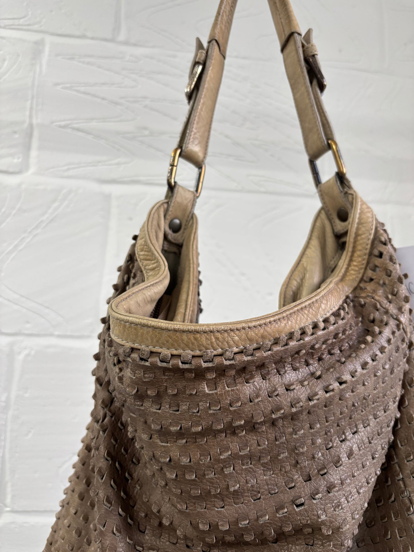 LEATHER LASER CUT BAG