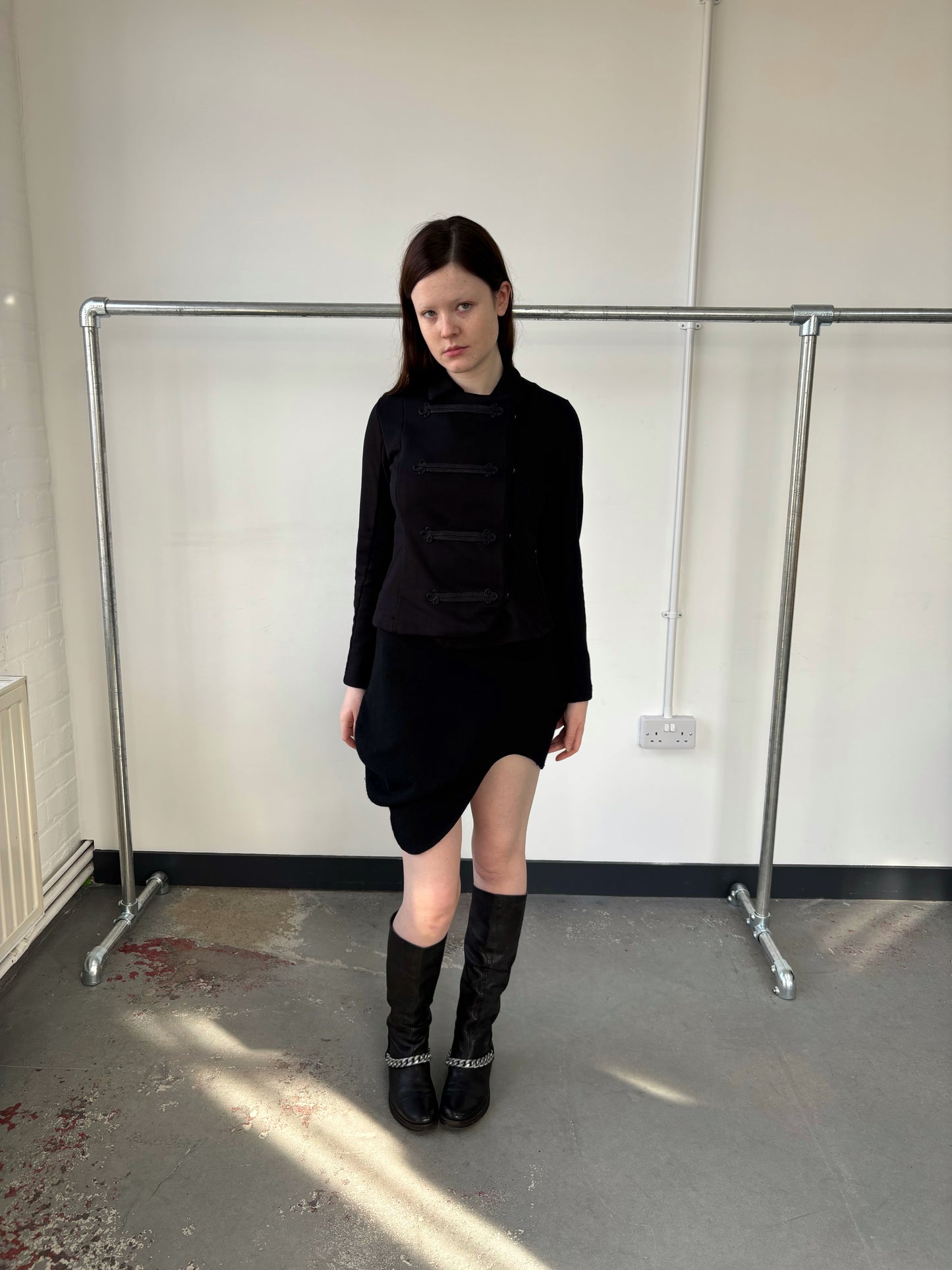 VIVIENNE WESTWOOD WOOL DEFORMED SKIRT