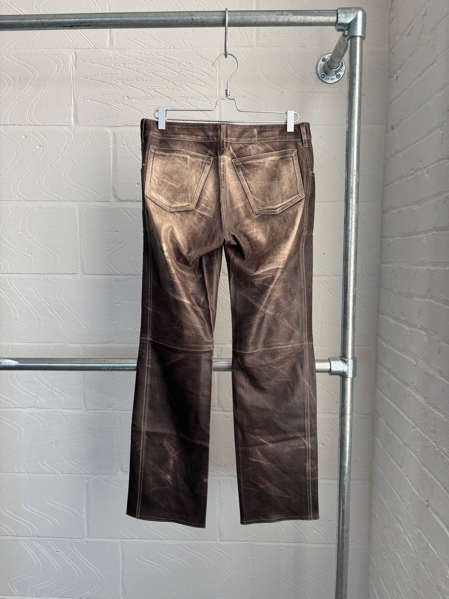 JITROIS LAMB LEATHER TROUSERS