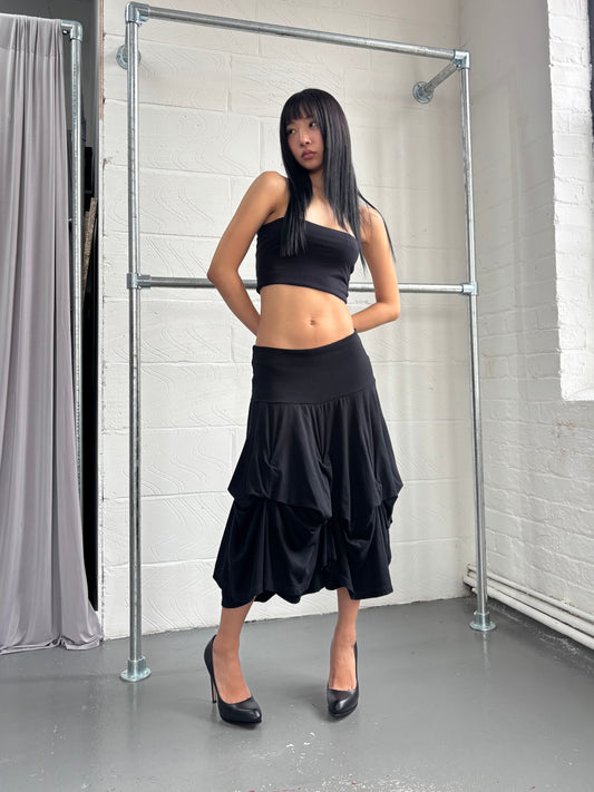 HITCHED JERSEY SKIRT