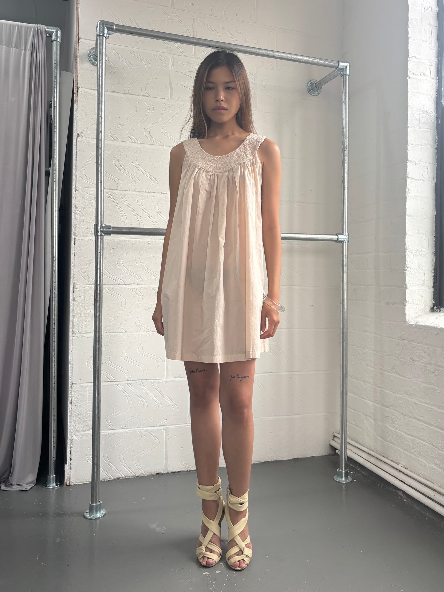 ZUCCA NUDE BABY DOLL DRESS