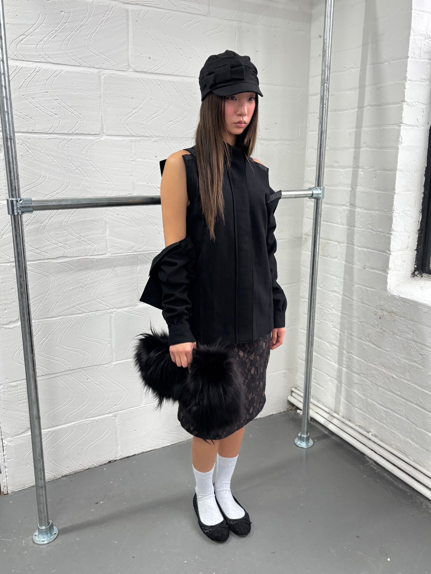 JAPANESE DESIGNER WOOL DECONSTRUCTED SHIRT