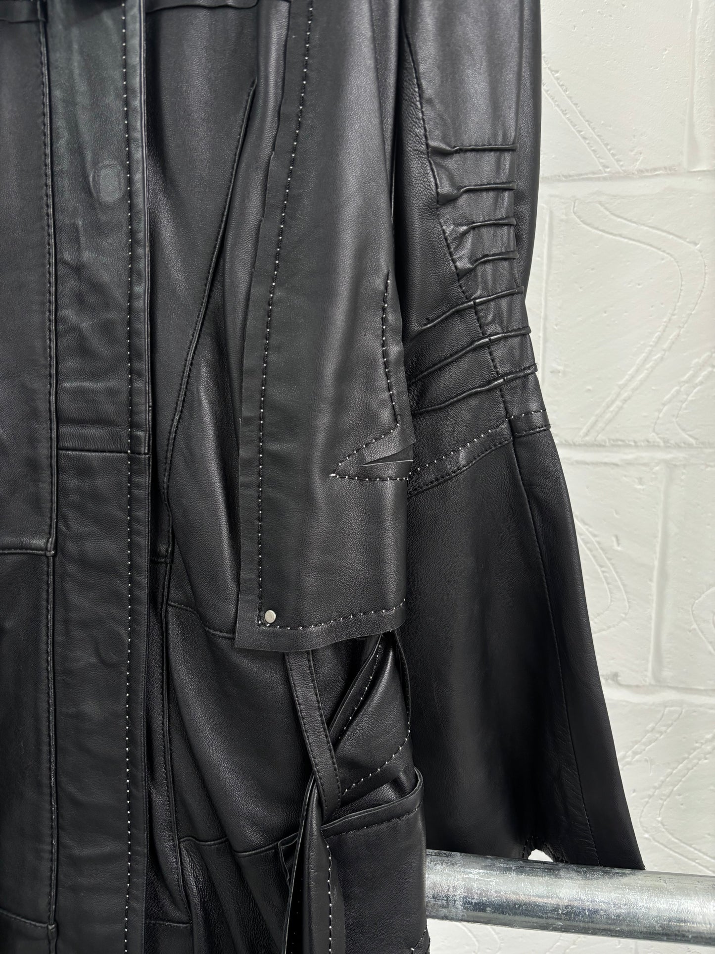 GOAT LEATHER DECONSTRUCTED JACKET