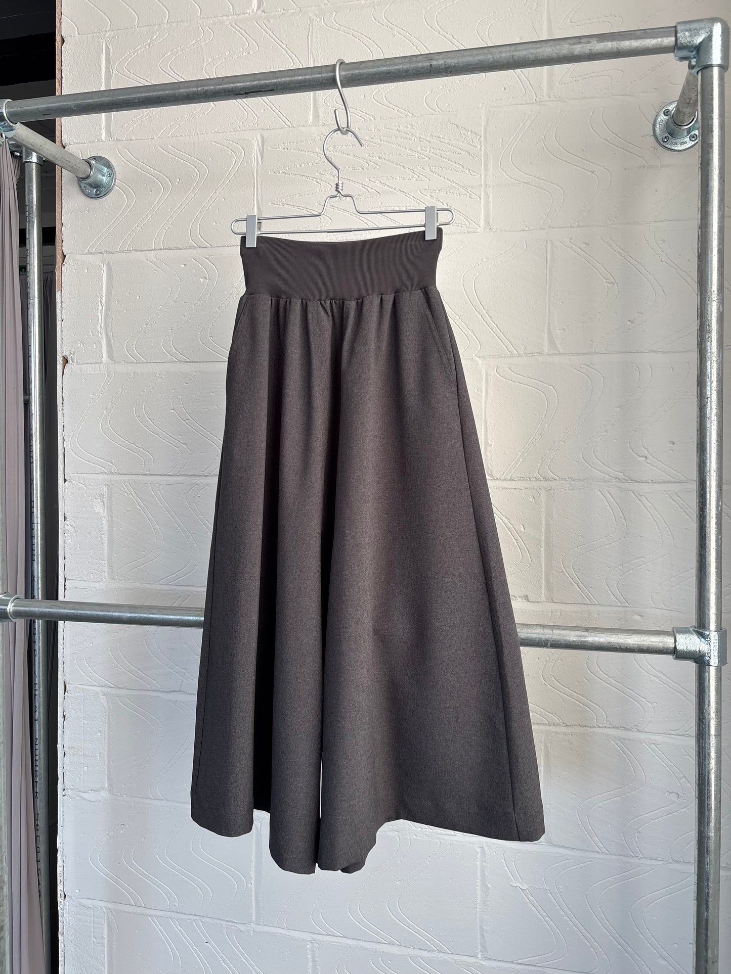 ZUCCA DROP CROTCH WIDE TROUSERS