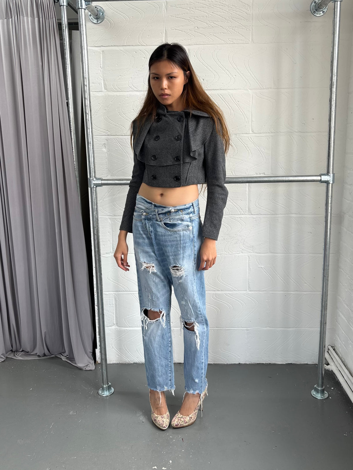 KOREAN DOUBLE BREASTED CORSET JACKET