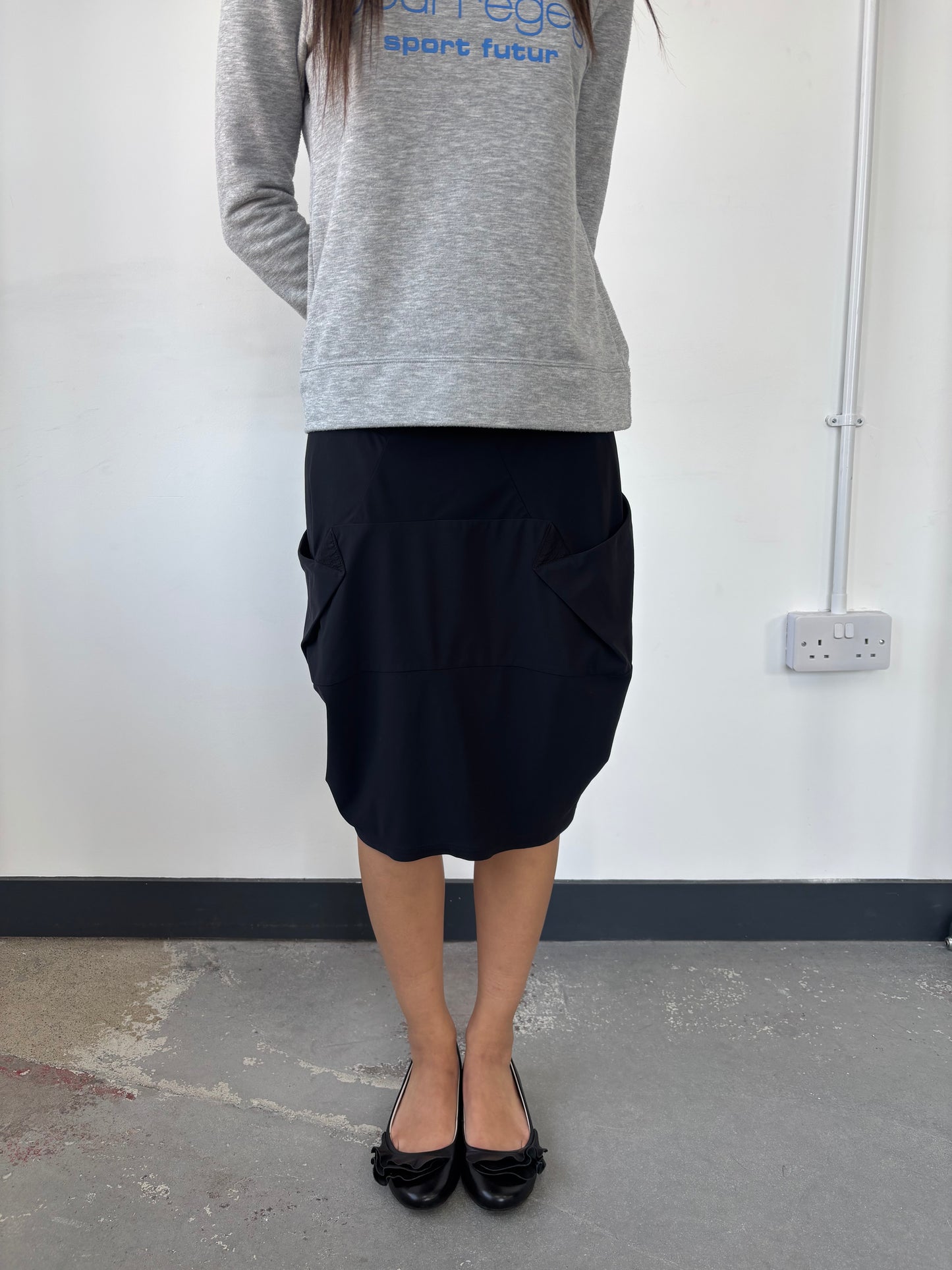 MARITHE POCKET DETAIL SKIRT