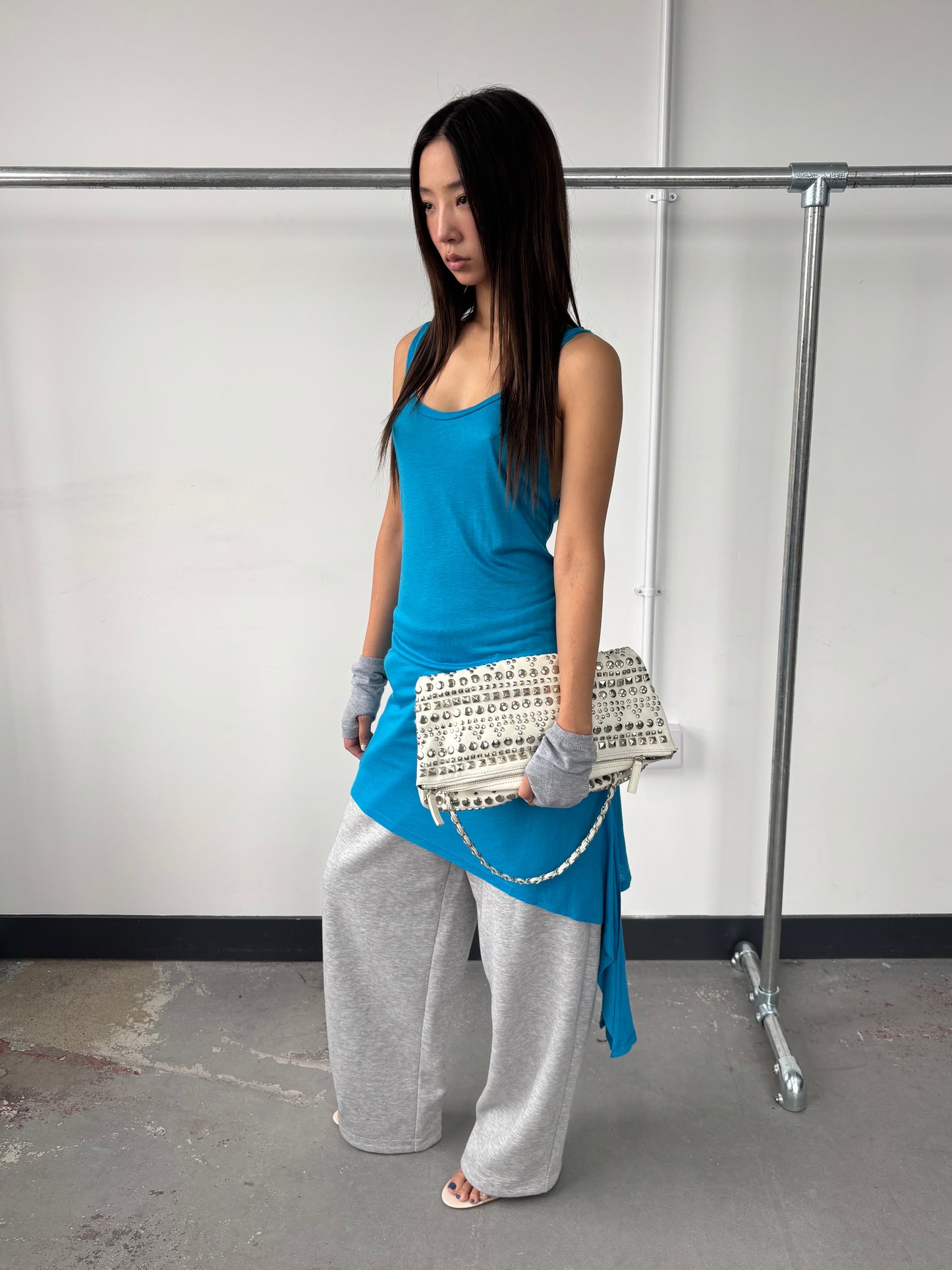 SPORTMAX CODE ASYMMETRIC DRAPE DRESS