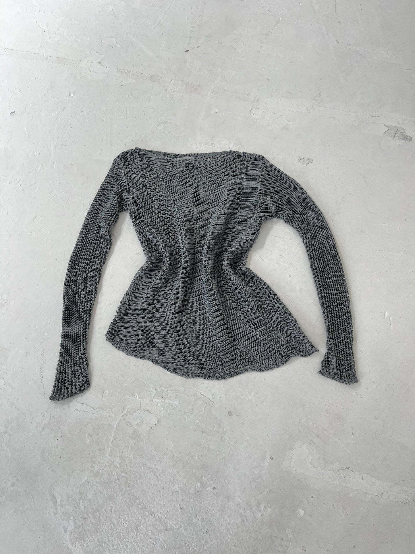 SARAH PACINI ASYMMETRIC WIDE KNIT JUMPER