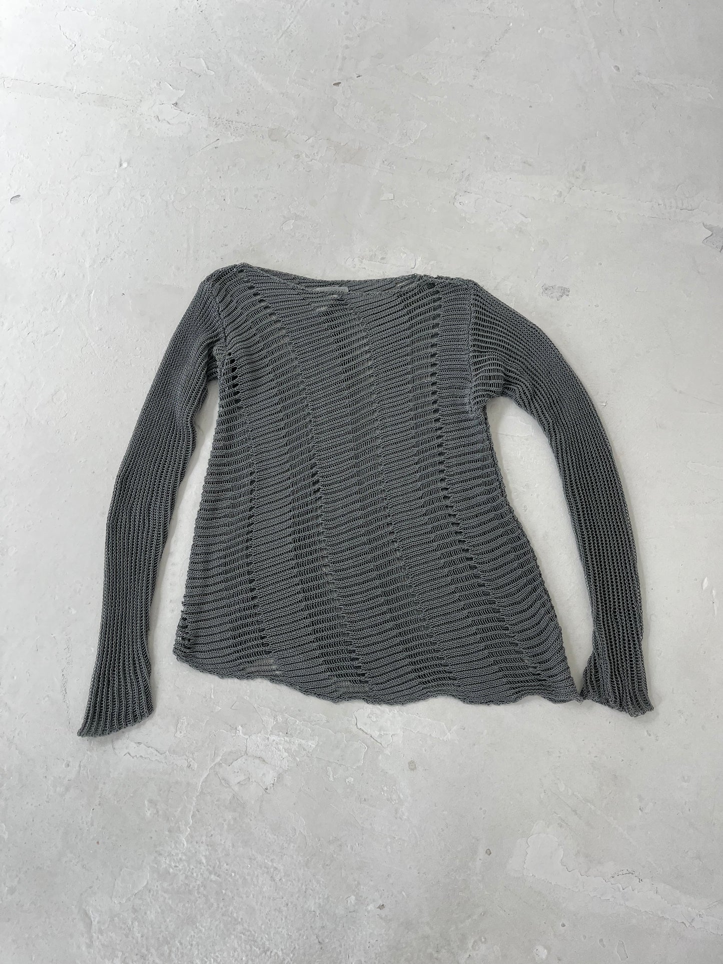 SARAH PACINI ASYMMETRIC WIDE KNIT JUMPER